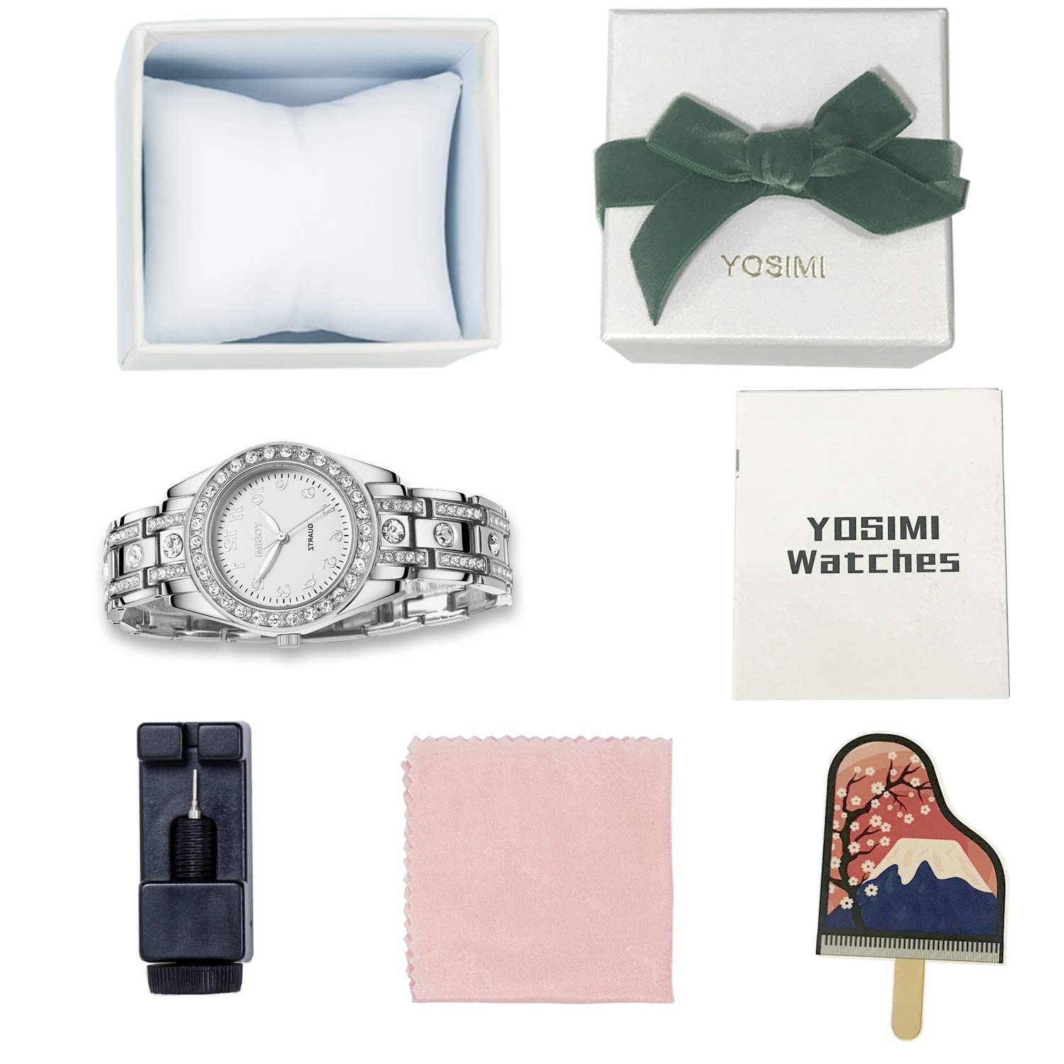 Womens Watch Luxury For Women Yosimi Ladies Wristwatch Stainless