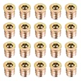 uxcell Wood Furniture M6x13mm Threaded Insert Nuts Interface Hex Socket Drive 20pcs