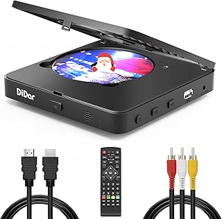 テレビ用スーパーミニブルーレイHDDVD、1080Pブルーレイホームシアター、ポータブルリモコン+HDMI AVケーブル+内蔵PAL/NTSC、USB入力対応