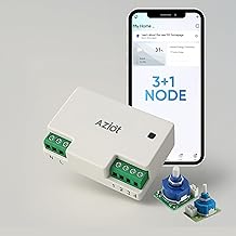 AZIOT 3+1 Fan Smart Switch - WiFi/Bluetooth Communication - Made in India - Timer Function - Works with Google Home and Amazon Alexa… (3+1 Node)