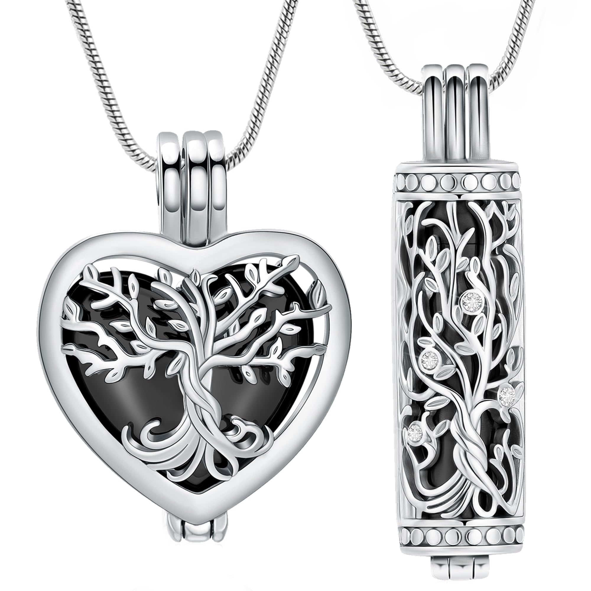 Collier urne arbre de vie contre le manque pour préserver les cendres - 8