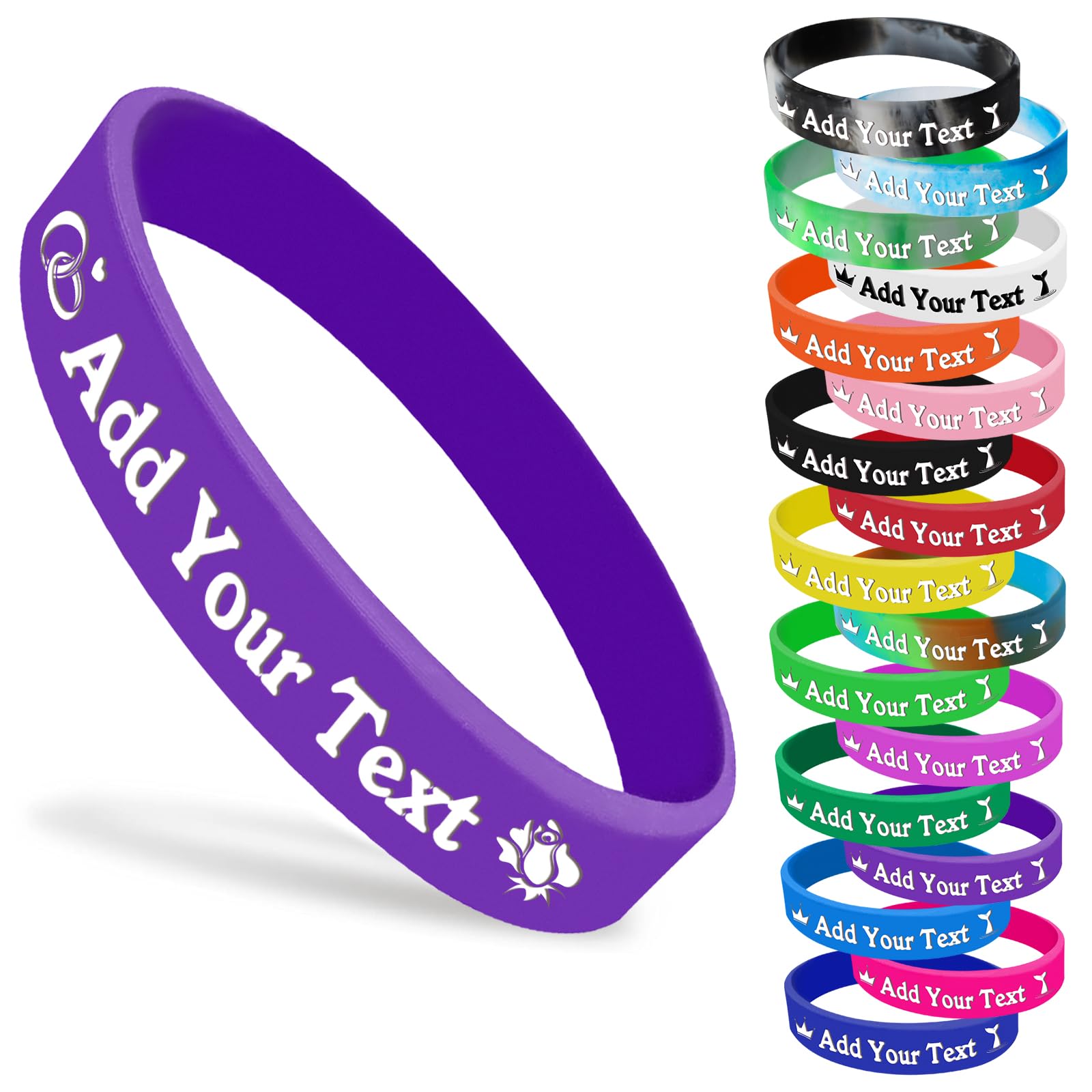 Hodmec Personalized Silicone Wristbands