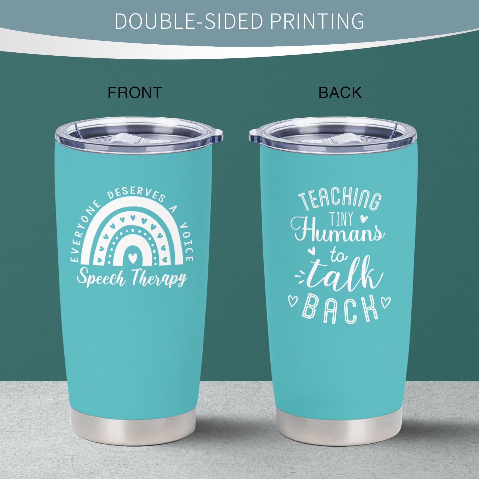 Speech Therapy Gifts, SLP Gifts for Speech Language Pathologist Women, Appreciation Gift for Therapist 20 Oz Tumbler, SLP Christmas Graduation Birthday Retirement Gift