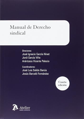 Manual de derecho sindical: 4ª edicion (SIN COLECCION)