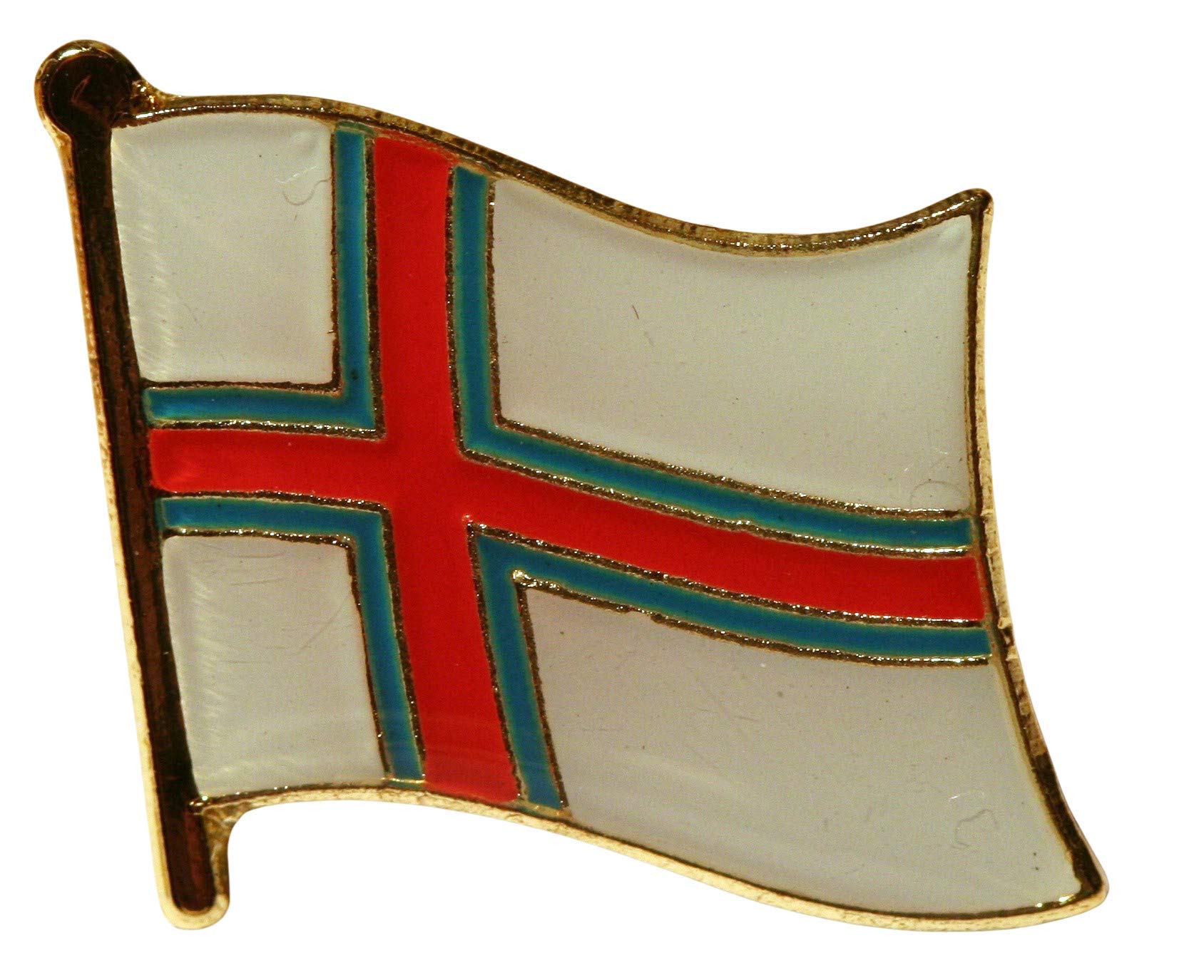 Faroe Islands Flag Pin Badge