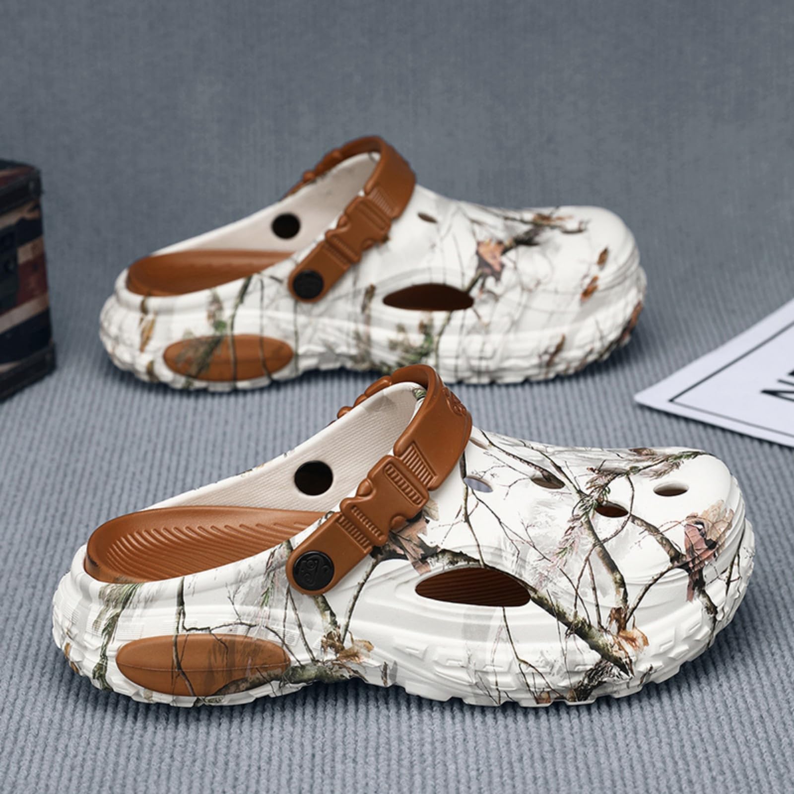 YUKTOPA Sabot de Jardin Homme Femme antidérapant imperméable Chaussures de Travail Confortables Mules légères pour été, Plage et Promenade intérieur et extérieur