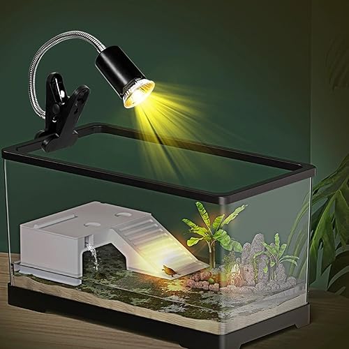 Miniatura 2 de Lámpara de calor para reptiles, lámpara de calefacción de tortuga UVA UVB con dos bombillas de calor, luz de tortuga con manguera giratoria de 360 y