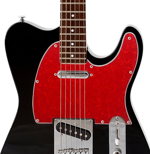 Miniatura 70 de SAPHUE TL Pickguard - Agujero de recogida de bobina individual de 3 capas, agujero de 8 tornillos, placa de rascar para guitarras eléctricas