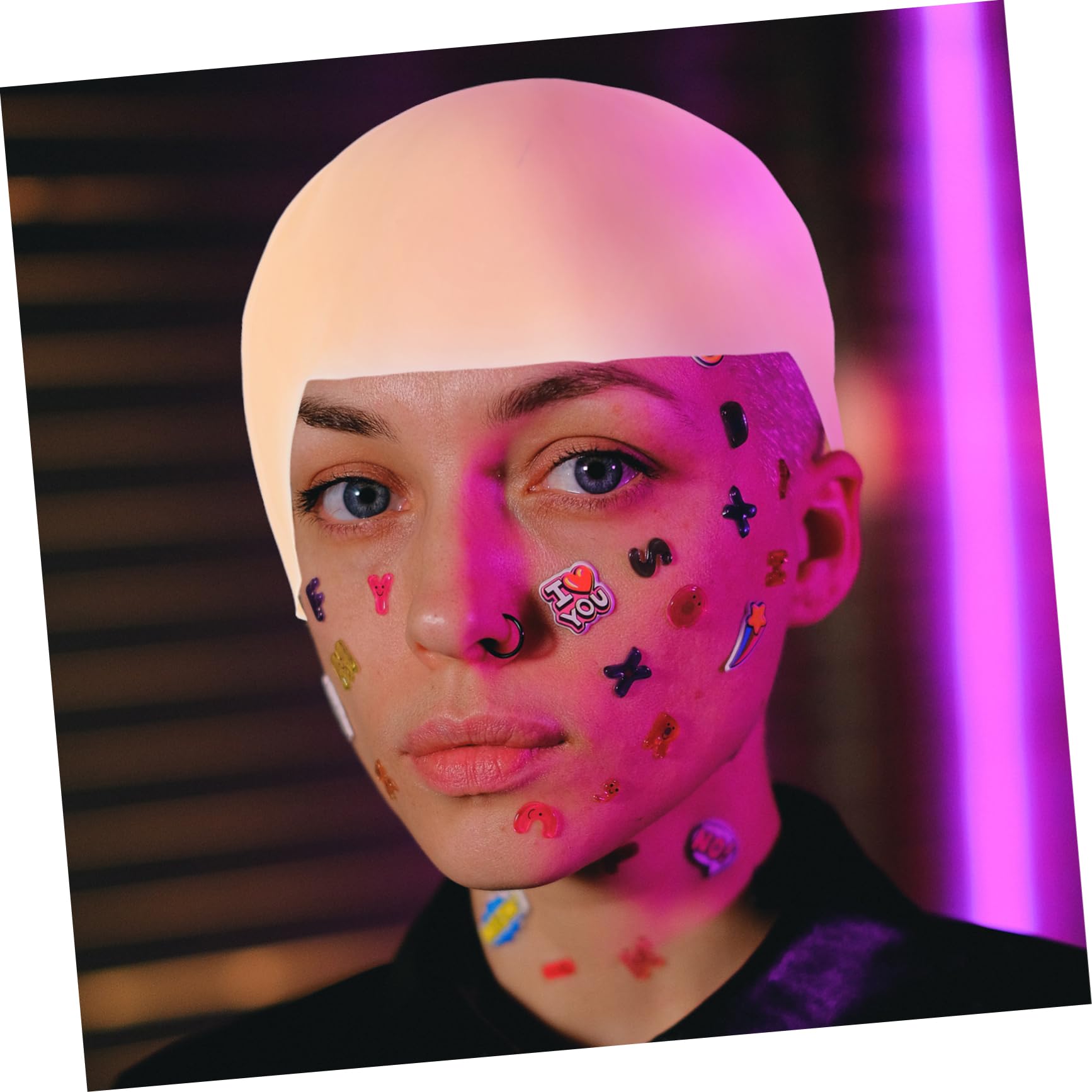 FOMIYES Invisible Hair Net Bald Cap for Women Men Latex Bald Cap for Adults Boys and Girls