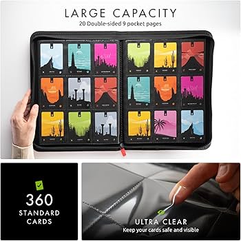 Amazon.com: Vault X 9 Pocket Trading Card Zip Binder, 360 Cards