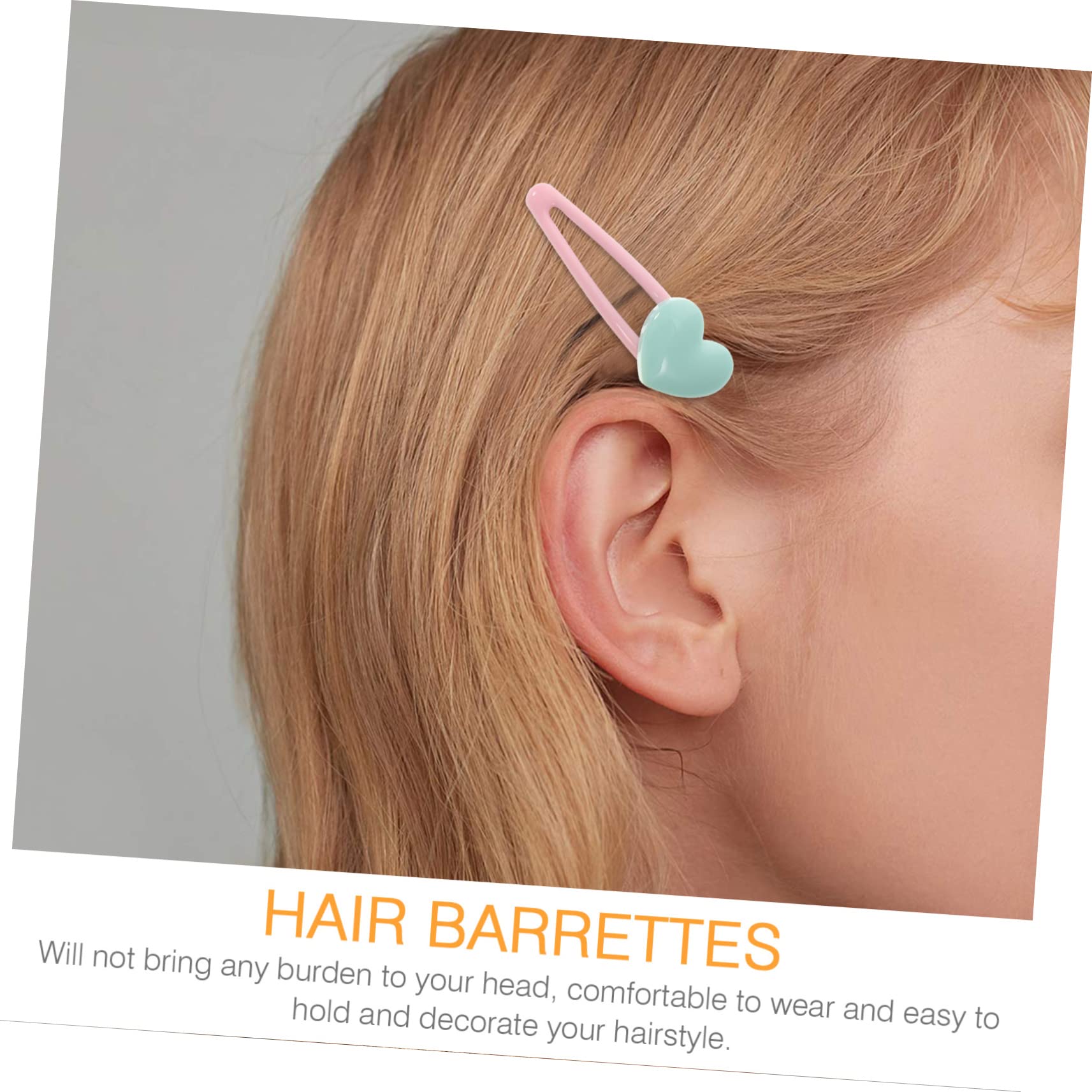 Healeved 50pezzi Fermagli Per Colorati Clip Per Leggeri e Resistenti Accessori Per Ragazze Adatti Tutti Tipi Acconciature e