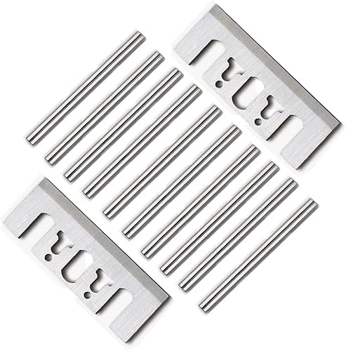 Cuchillas cepilladoras de doble filo de carburo de tungsteno de 3-1/4 pulgadas y 3.228 in para Makita 1900B, KP0810, KPO800, Dewalt DCP580, DW6655,