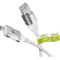 goobay Cavo adattatore da USB-C 3.1 a RJ45 CAT 6 Slim/cavo adattatore/connessione