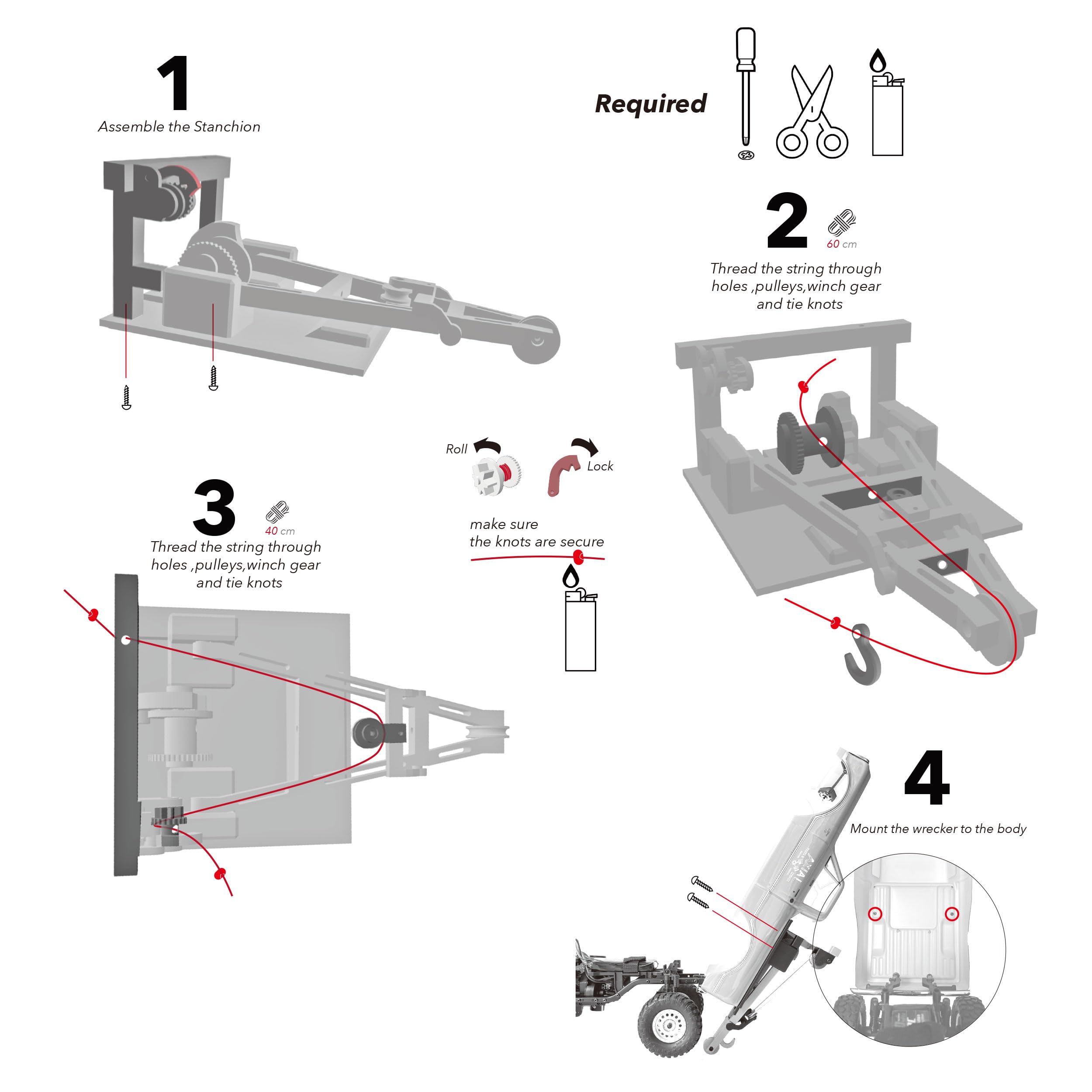 133mm/5.20in Pickup Corpo Rigido Borsette Con Letto Rack Per 1/24 RC - Foto 4