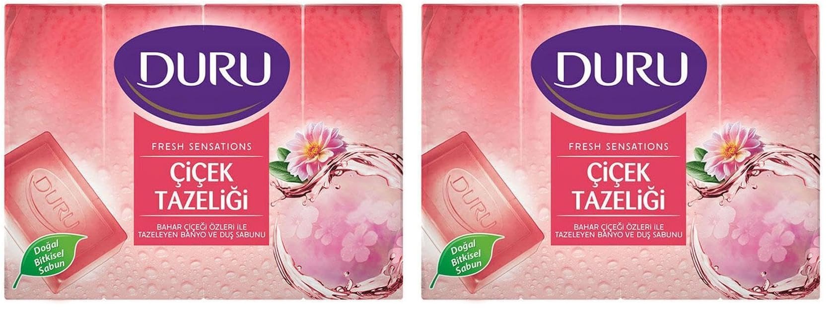 DURU Fresh Sensations Extra Çiçek Sabun, 150 Gramx4 2li paket