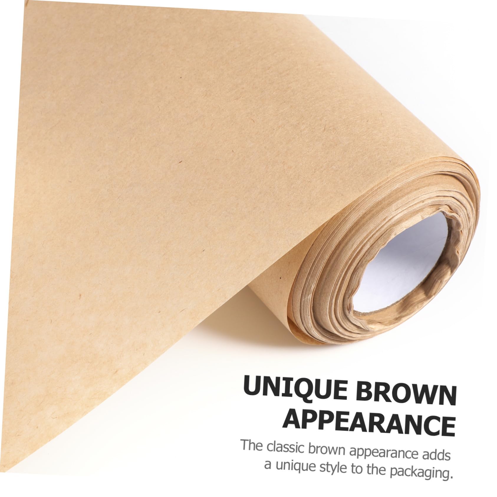CTIRCHIU Braunes Kraftpapier Packpapier Rolle Reißfest Vielseitig Einsetzbar Blumenstrauß Geschenkverpackung DIY Verpackungspapier Natürliche Braune Farbe