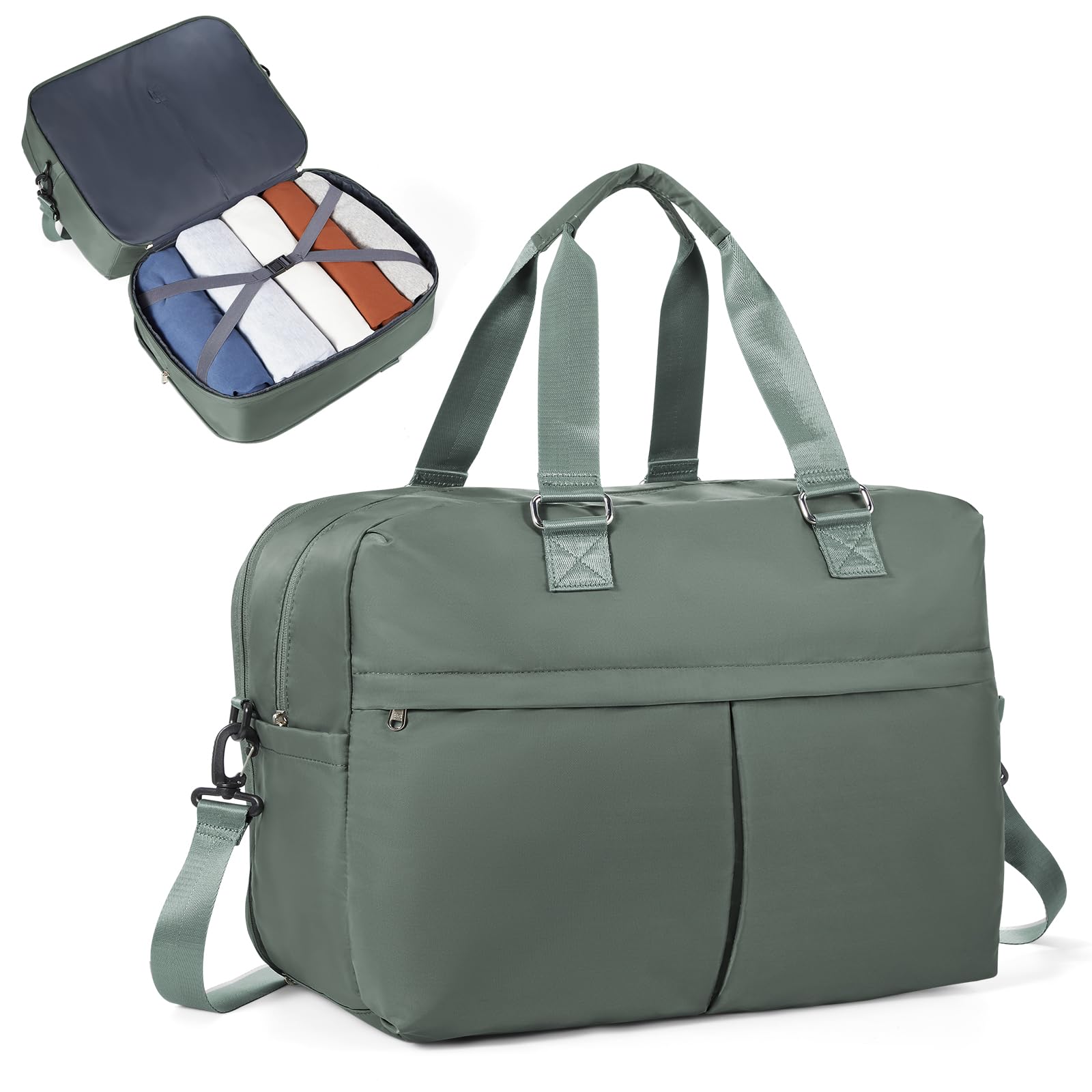 SEAFEW Reisetasche Damen Sporttasche Ryanair Handgepäck Tasche 40x30x20 Weekender Bag Schwimmtasche Wasserdicht Travel Bag Duffle Bag 40x20x25 Wickeltasche Trainingstasche Frauen für Reise Gym