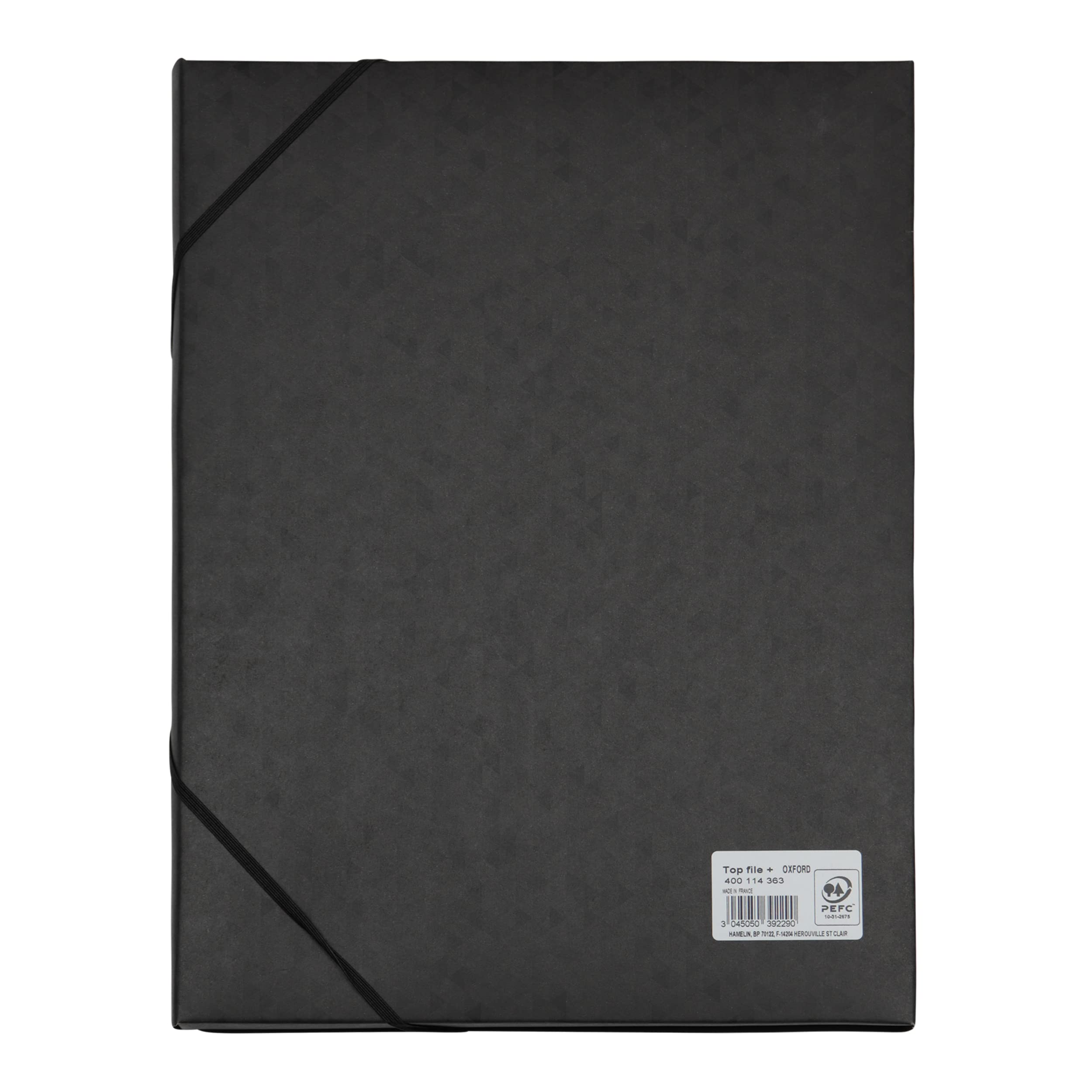 Oxford Sammelbox A4, Top File +, aus Karton, 2,5 cm Rückenbreite, schwarz, 12 Stück