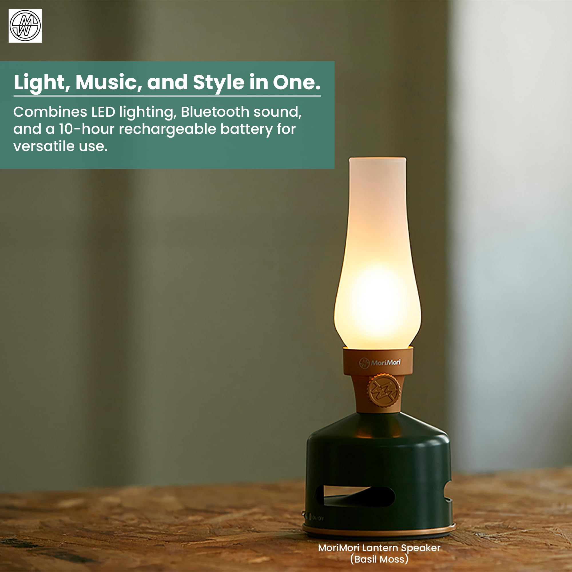 Amazon.com: KOOKOO MoriMori Design lamp with Loudspeaker (Basil