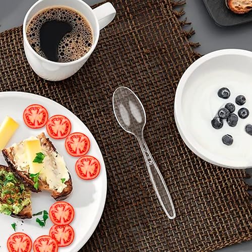 Miniatura 7 de Party Bargains - Modelo Sapphire - Juego de cubiertos desechables, color transparente, 360piezas 180tenedores, 120cucharas, 60cuchillos