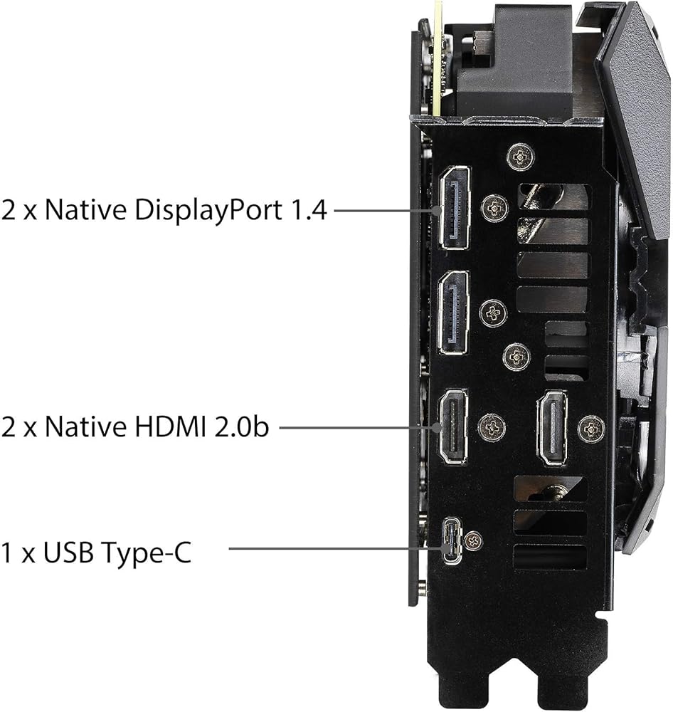 ASUS ROG Strix GeForce RTX 2080 Super Advanced Overclocked 8G GDDR6 HDMI DP 1.4 USB Type-C Gaming Graphics Card thumbnail 5
