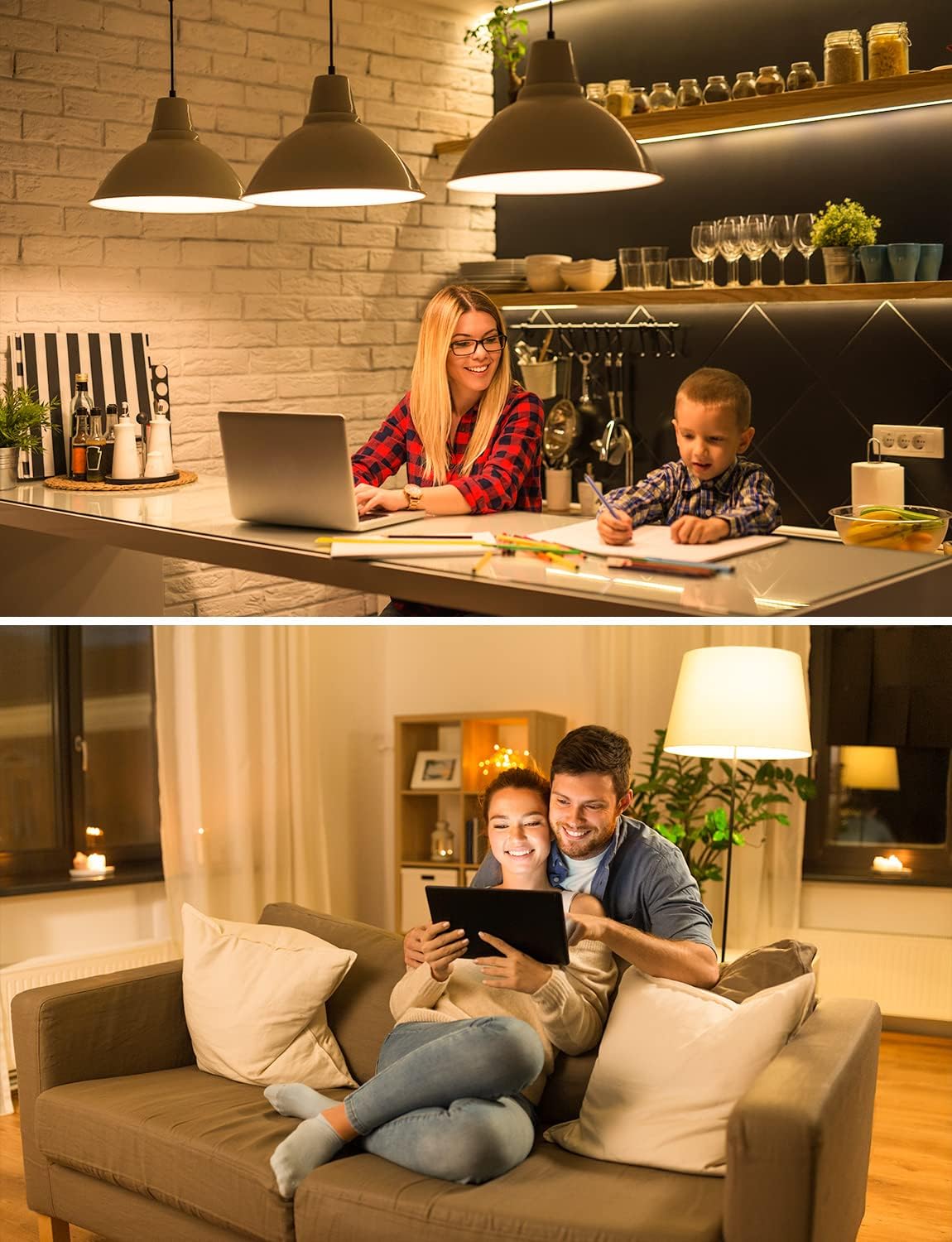Lepro Bombilla LED E27, Luz Cálida 2700K 8.5W, 806lm, Equivalente a Bombilla 60 W Convencional, Ángulo del Haz 180°, Ahorro de Energía, Casquillo Gordo No Regulable Pack de 3