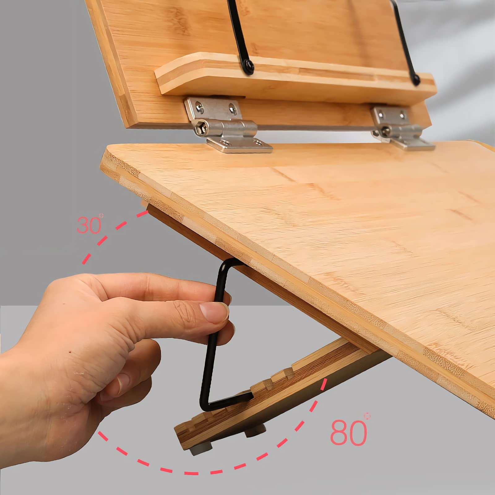 Wifehelper Support De Livre Portable Réglable - Bookrest Ergonomique Pour Lecture Et Bureau