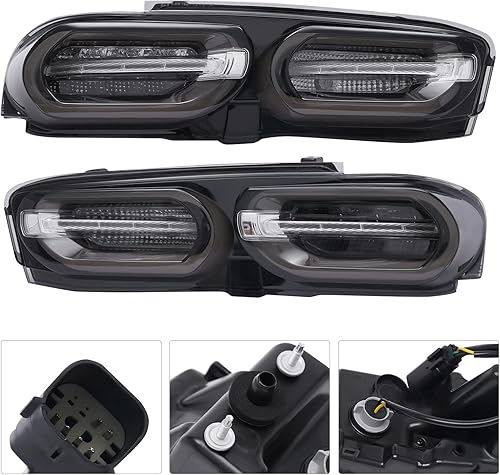 Miniatura 2 de LYNICESHOP Luces traseras LED de freno para Chevy Camaro 2019 2020 2021, luz trasera LED, lente transparente, luces traseras LED, montaje trasero