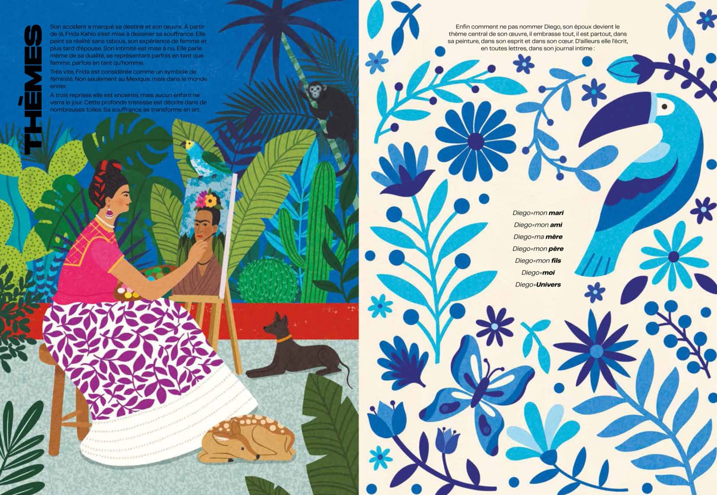Frida & Diego: Die Geschichte einer großen Liebe. Die Lebensgeschichte des berühmten Maler-Ehepaars: Farbenfroh illustrierte Paar-Biografie. Kunstbuch ab 12 Jahren & für Frida-Kahlo-Fans