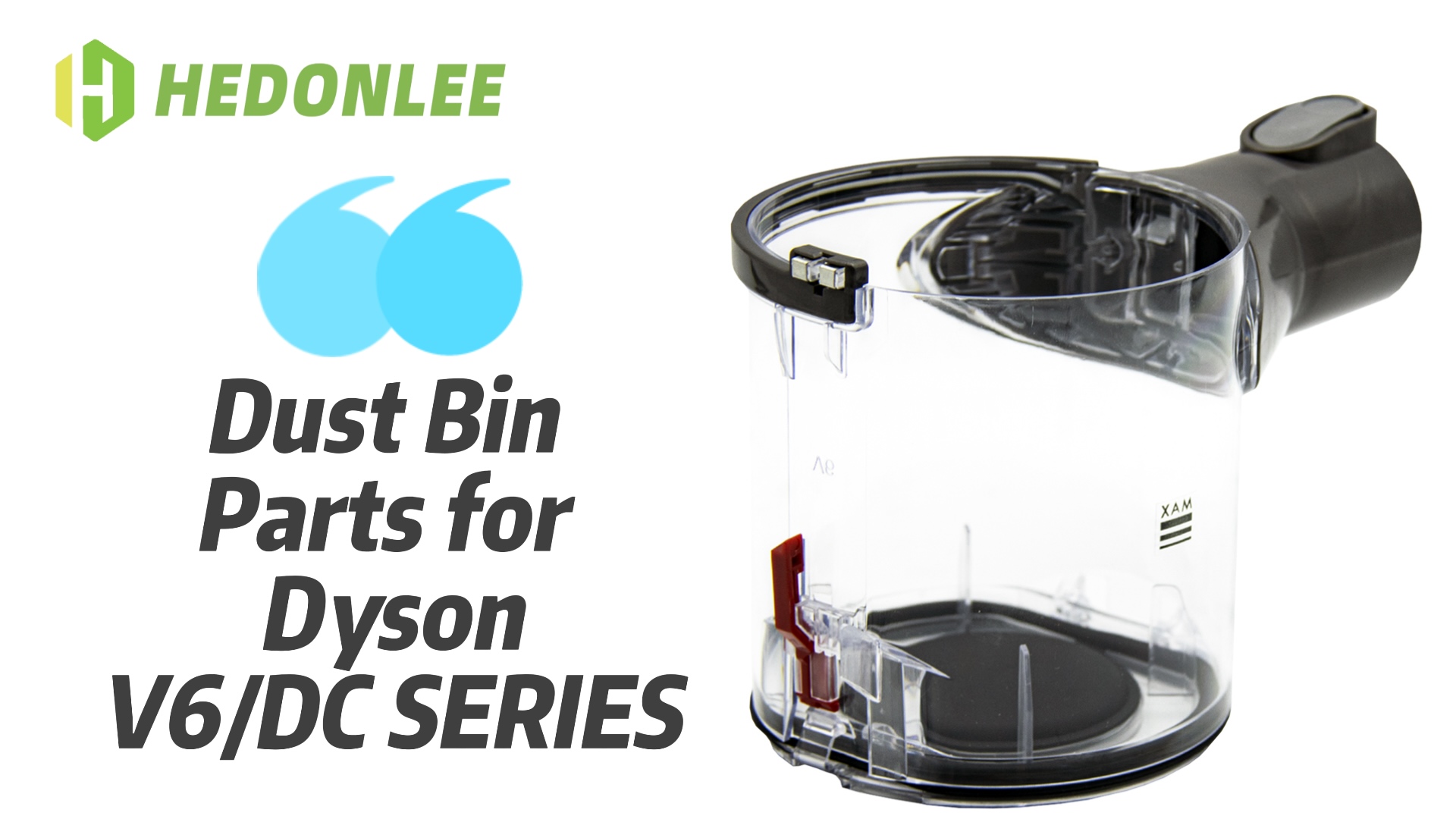 Image of Dust Bin Replacement for Dyson V6 DC58 DC59 DC62 DC74 Vacuum Cleaner, Canister Bin for Dyson No.965660-01