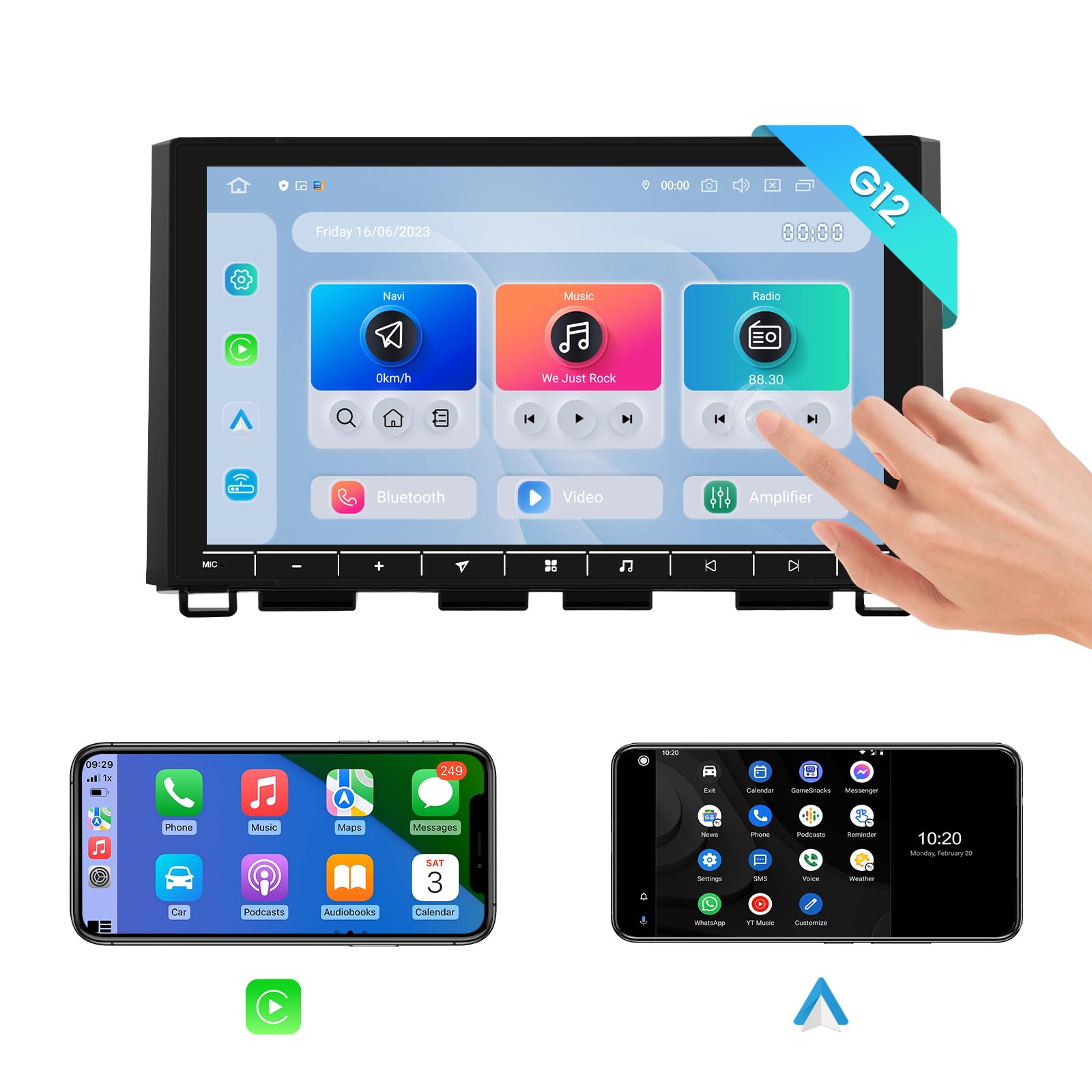 dasaitaAndroid 13 Car Stereo for Toyota Tundra 2014-2021 with Wireless Apple Carplay & Android Auto, 10.2" Touch Screen Head Unit, GPS Radio, 8G RAM 256G ROM, Bluetooth 5.0, 5G WiFi, 4G LTE