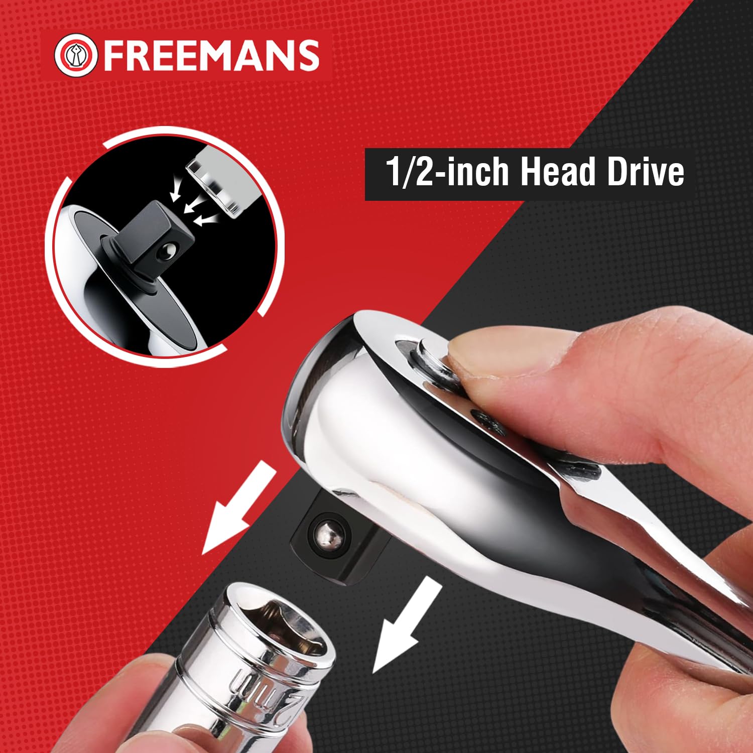 Freemans 1/2" Ratchet Wrench - Quick Release -3