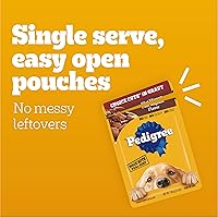Vista 48 de PEDIGREE Choice Cuts in Gravy - Alimento húmedo en salsa para perros adultos, paquete de sabores surtidos, bolsas de 3.5oz, 24