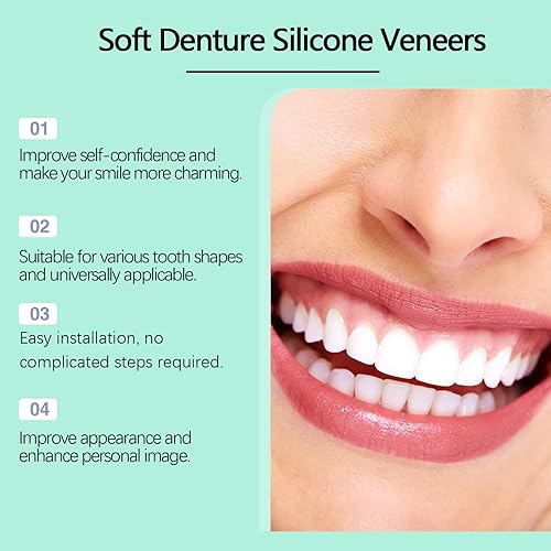 Miniatura 8 de Carillas suaves del silicón de la dentadura, dientes cosméticos temporales, sistema superior e inferior de la dentadura, potenciador reutilizable