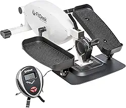 Máquina de Pedal Elíptico para Bicicleta FitDesk Under Desk para Uso Doméstico ou Escritório sob a Máquina de Exercício de Mesa - Branco