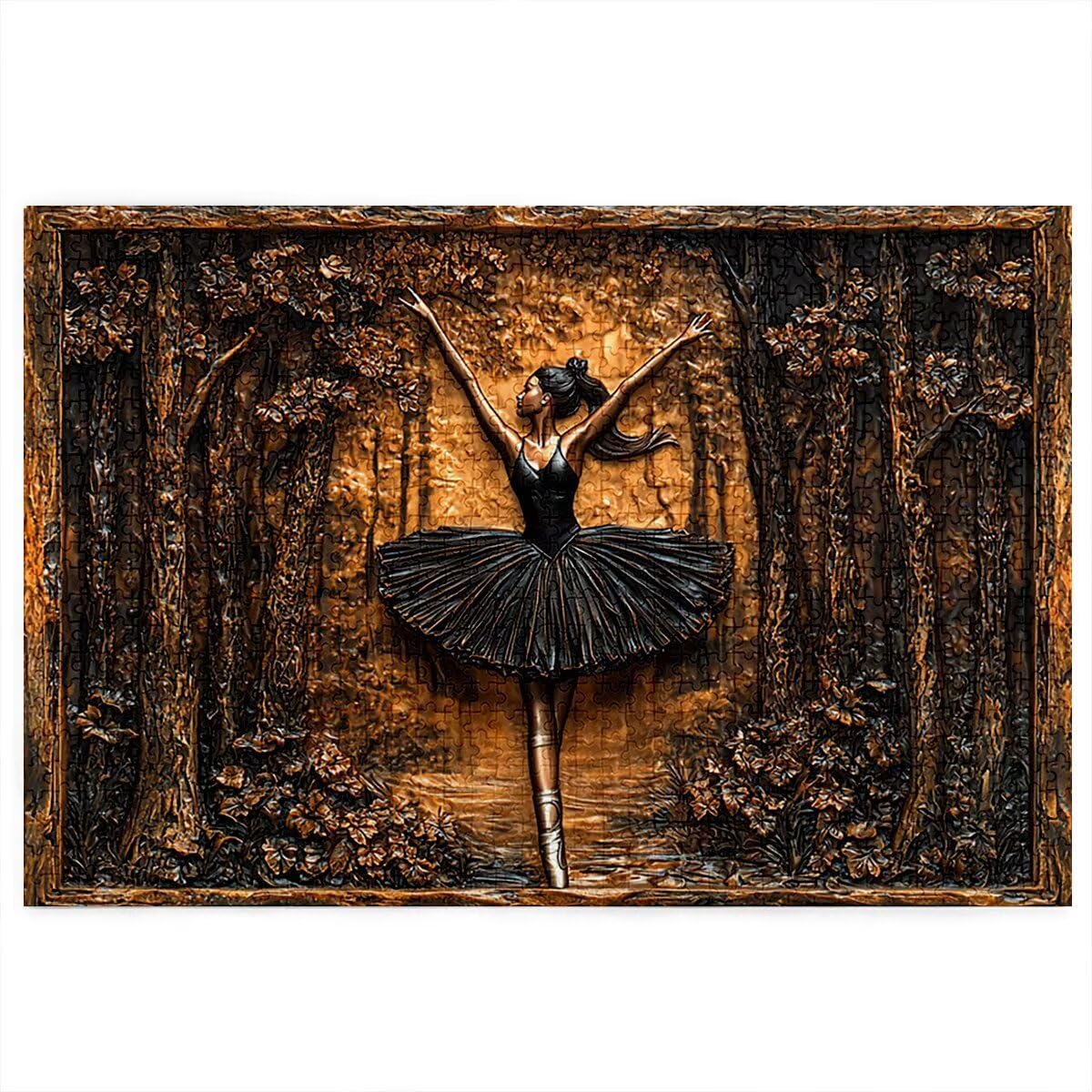 Puzzle 2000 sztuk Balet dla dorosłych, drewniane puzzle dla dorosłych, drewniane łamigłówki dla dzieci, rodzinne gry edukacyjne, łamigłówki z pudełkiem na prezenty dekoracje do domu, prezent dla
