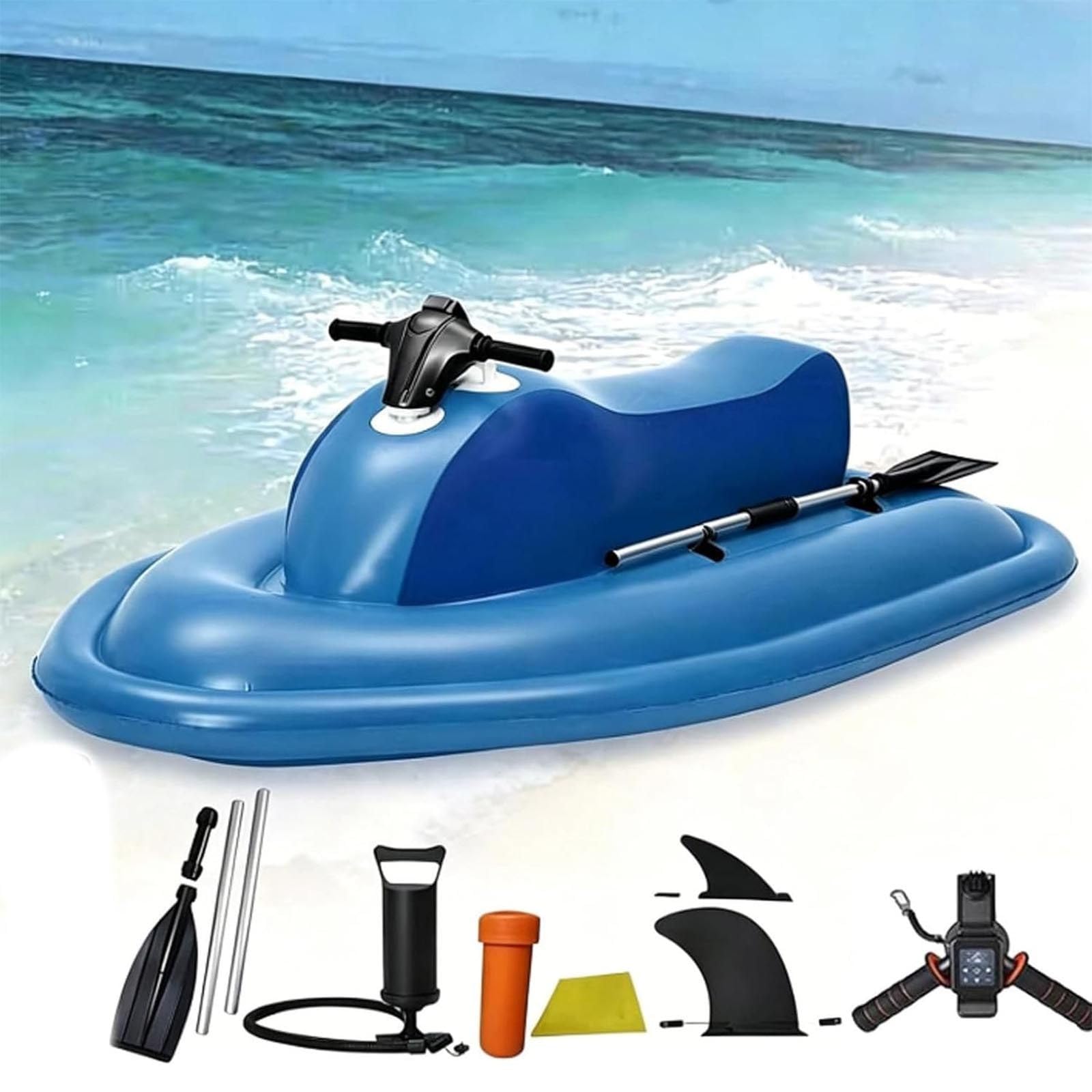 Duxmm 500W Portable Electric Inflatable Boat And Motorized Water Scooter -16000Mah