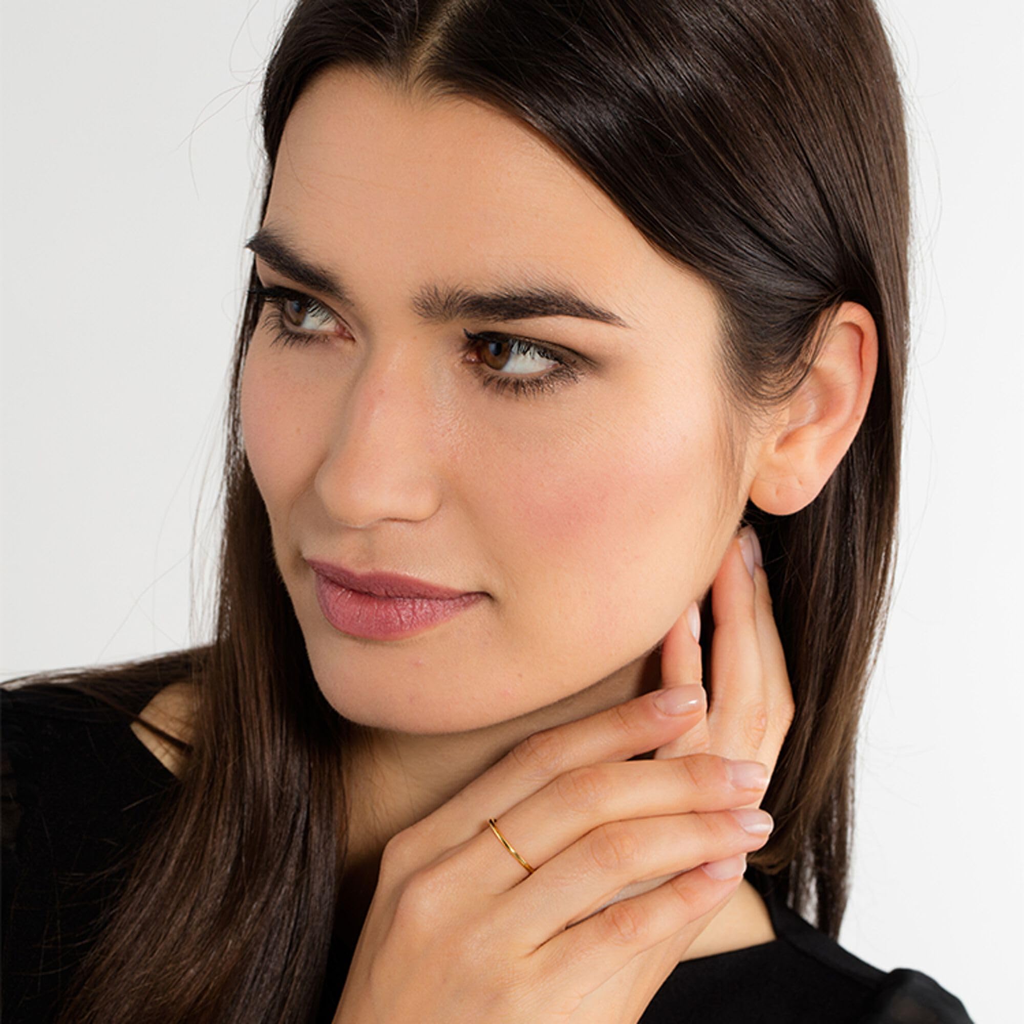 THOMAS SABO Ring 750 Gelbgold Vergoldung, 925 Sterlingsilber