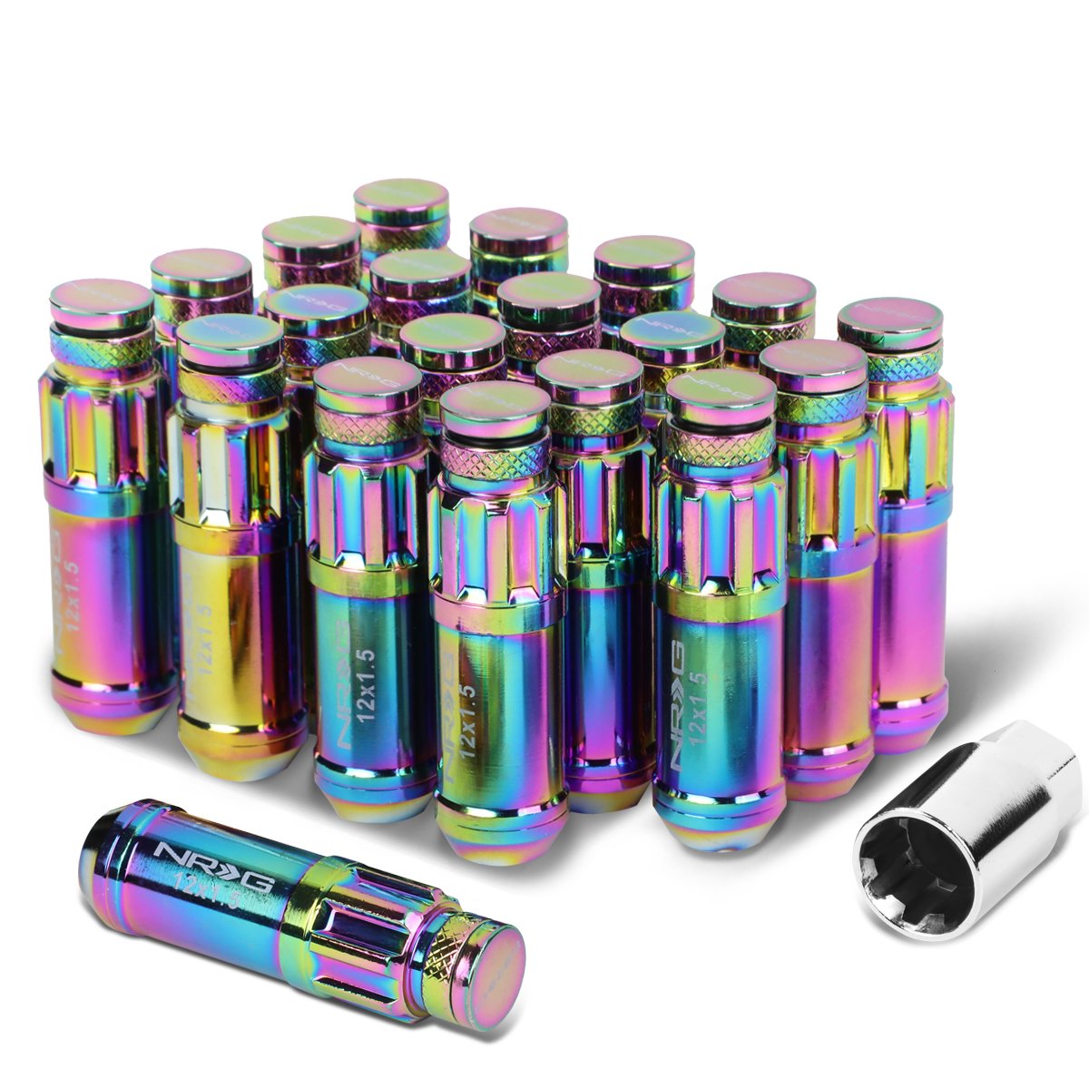 Amazon.com: NRG Innovations LN-LS700MC-21 700 Series Steel Lug Nut