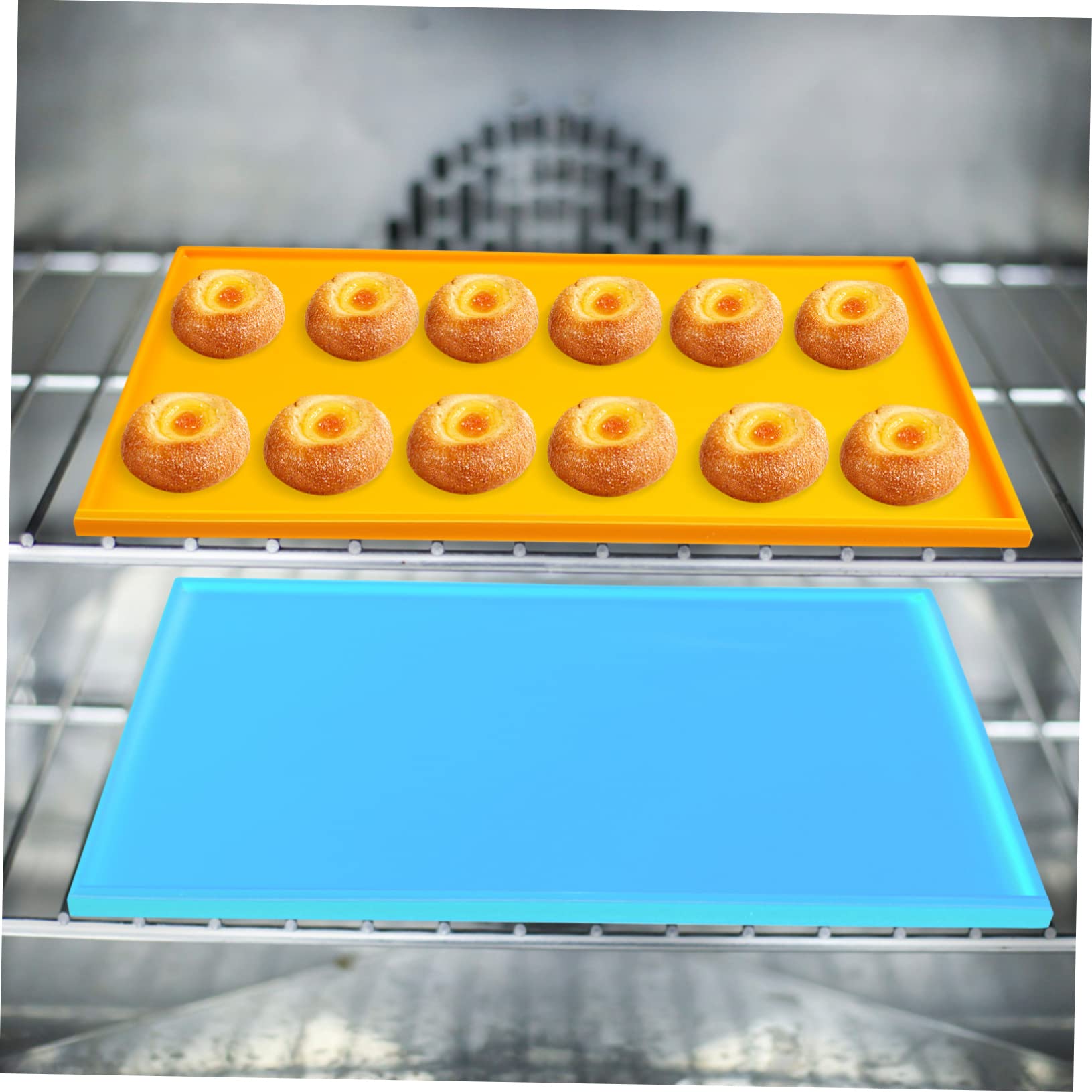 Wiederverwendbare Silikon Backmatte mit Spatel Antihaft Hitzebeständig von 50°c bis 250°c für Backofen und Küche