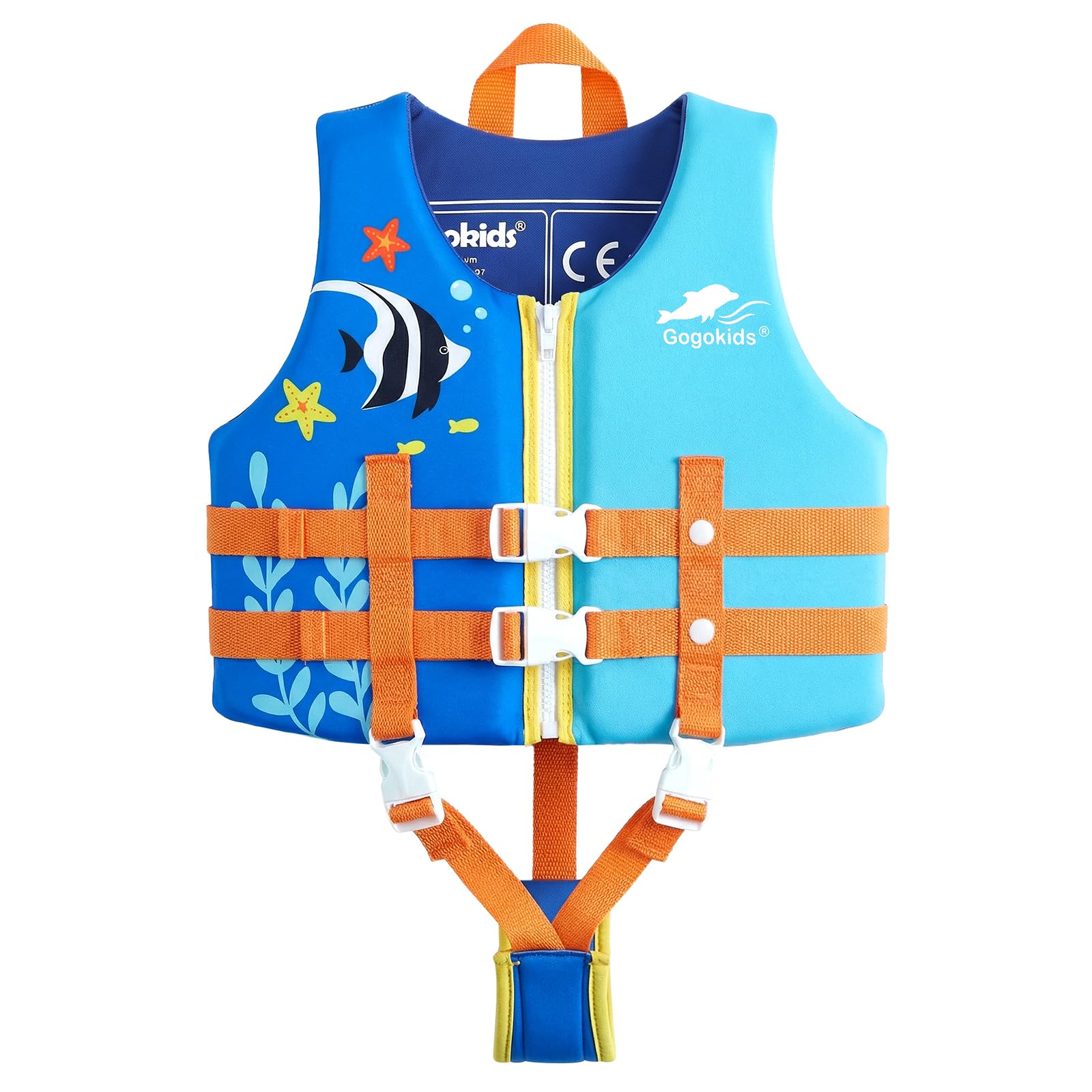 Gogokids Kids Swim Vest Float Jacket - Toddler Swimming Vest Float Vest Bouyancy Swimwear Floation Swimsuit for age 2-9 years/15-35 kg Child