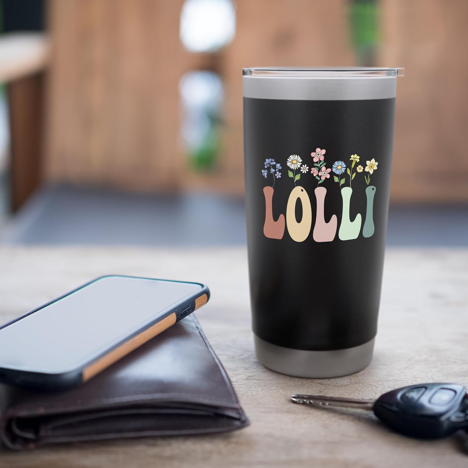 Lolli Gifts Women Wildflower Floral Design Lolli Stainless Steel Insulated Tumbler - Image 7