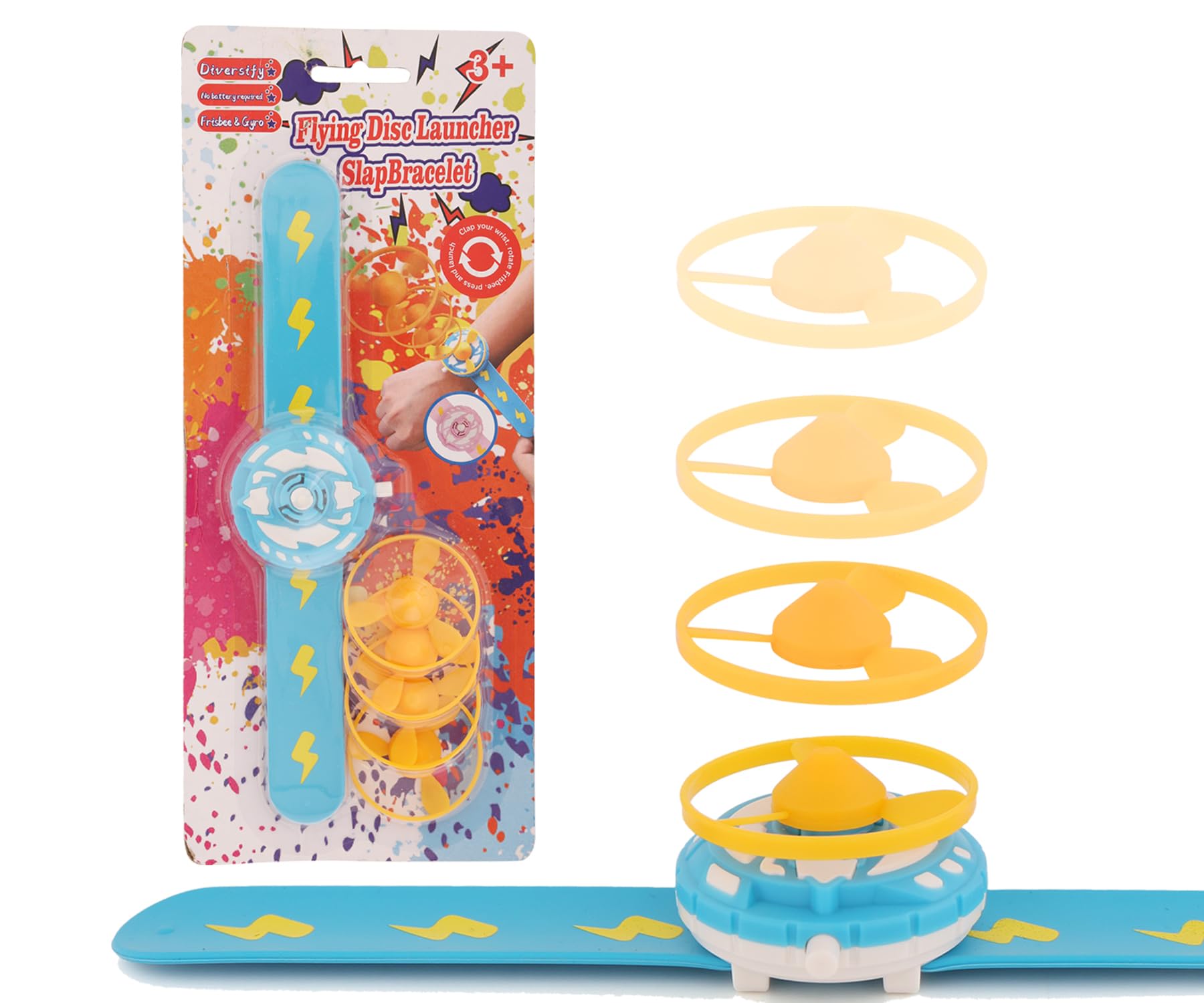 Asera Flying Disc Launcher Slap Band with Frisbee for Kids (Flying Disc Slap Wristband 1 Pcs) (B0D5CP7VG8) Amazon Price History, Amazon Price Tracker