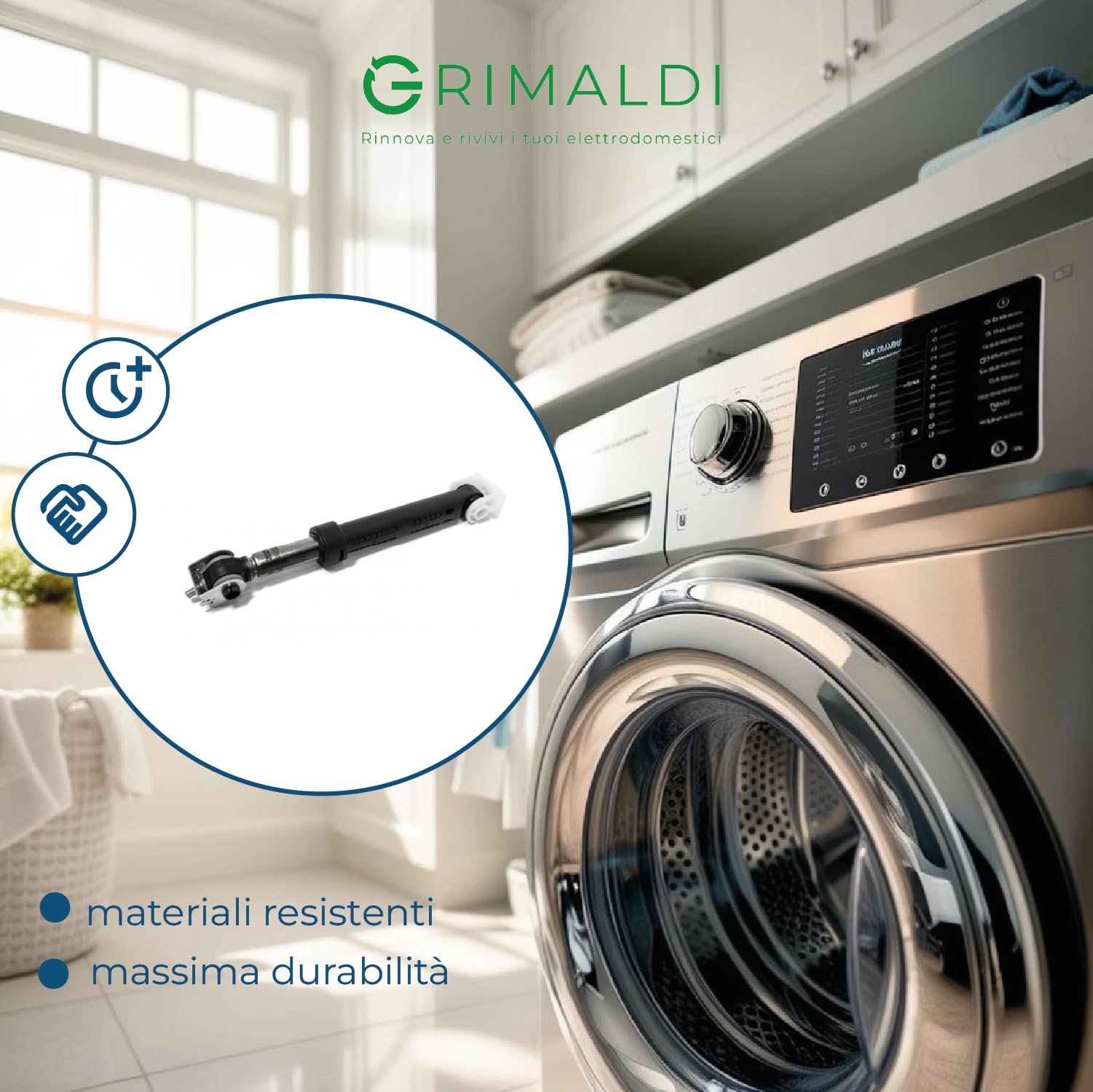 ECSiNG 2 accessori ammortizzatori per lavatrice compatibili con Whirlpool WP8182703 859204212011 859295149003 858368603010, HP852W
