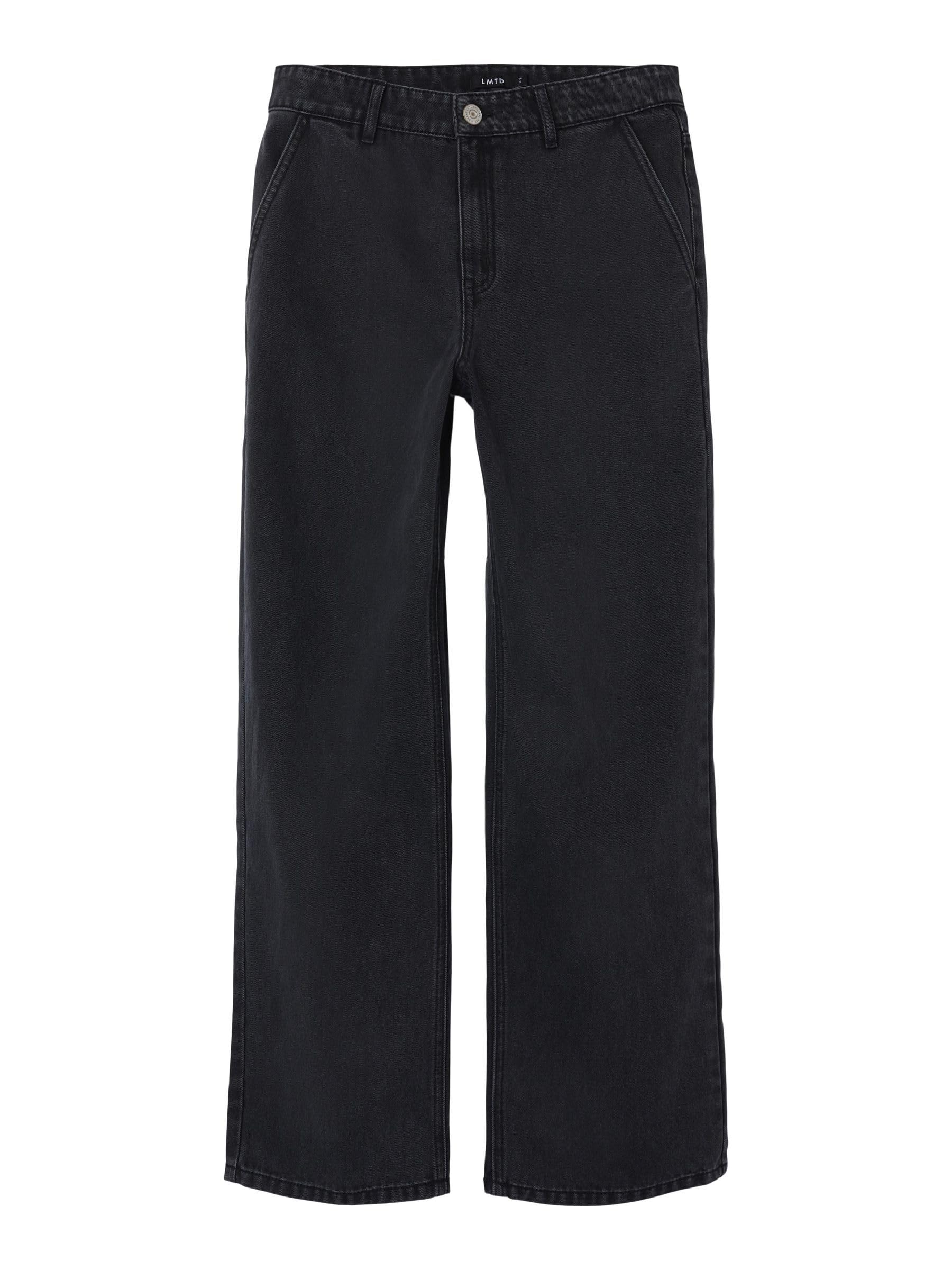 Name IT Jungen Nlmtoizza DNM Loose Pant Noos Lockere Jeans, Black Denim/Detail Washed, 170 EU