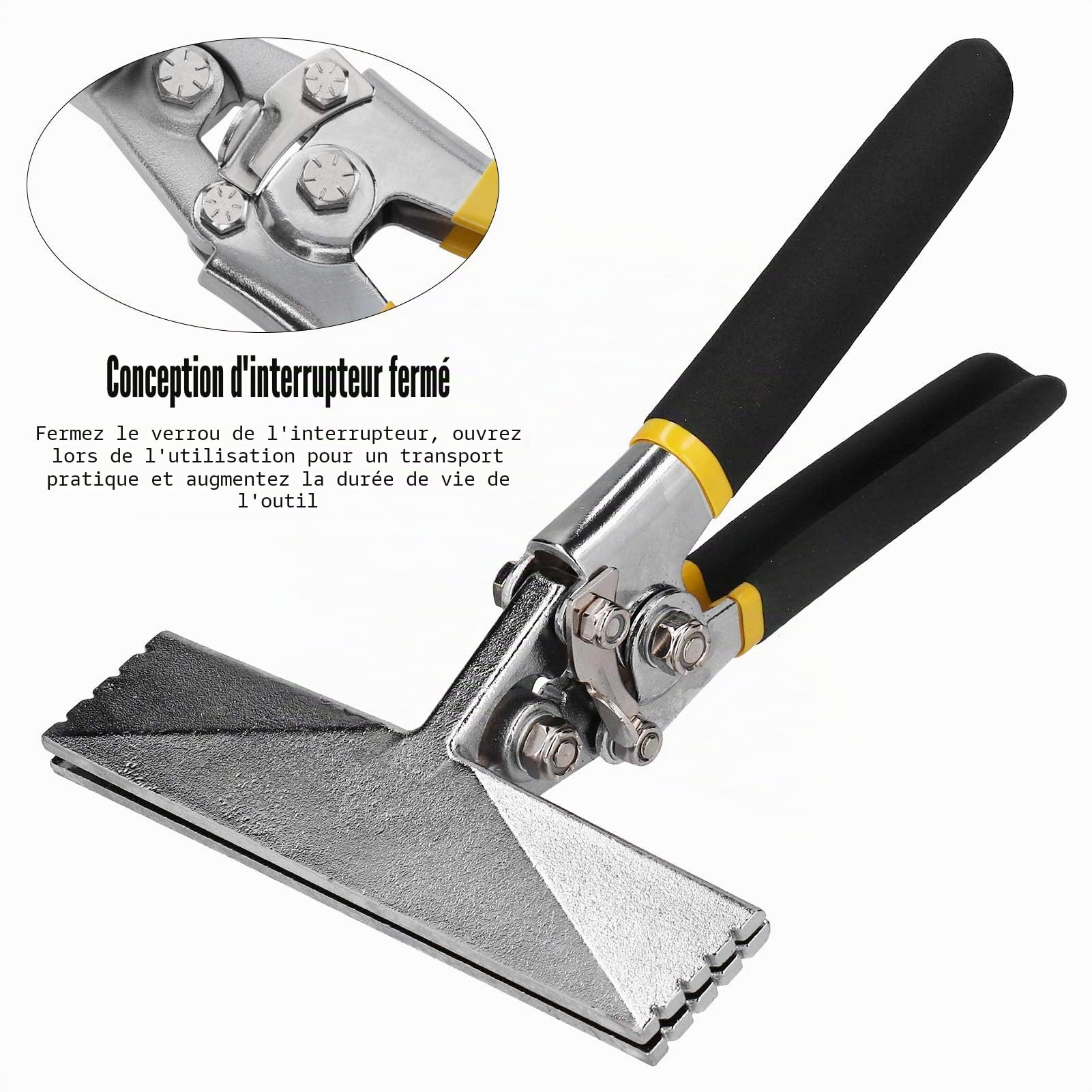 Outils de Tôlerie, Sertisseuses à Main, Outils de Tôlerie, Cintreuse de Tôle, Pince à Sertir à la Main, Outil de Pliage Droit Multifonctionnel, Ancienne Cintreuse pour Toiture,