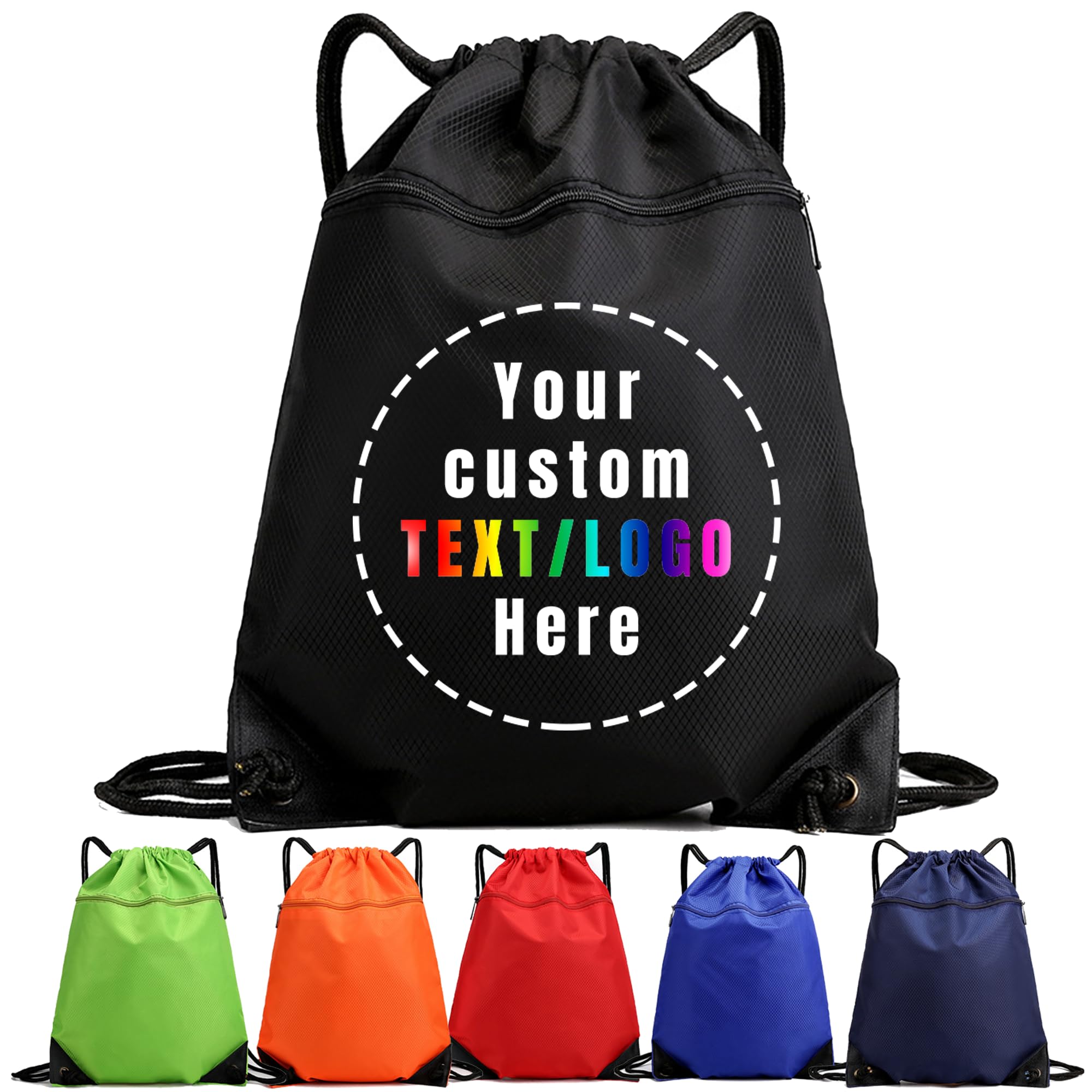 バッグ JIMWAG Logo name drawstring bag Amazon.com: Sapaigift Custom Drawstring Backpacks Logo/Text/Name