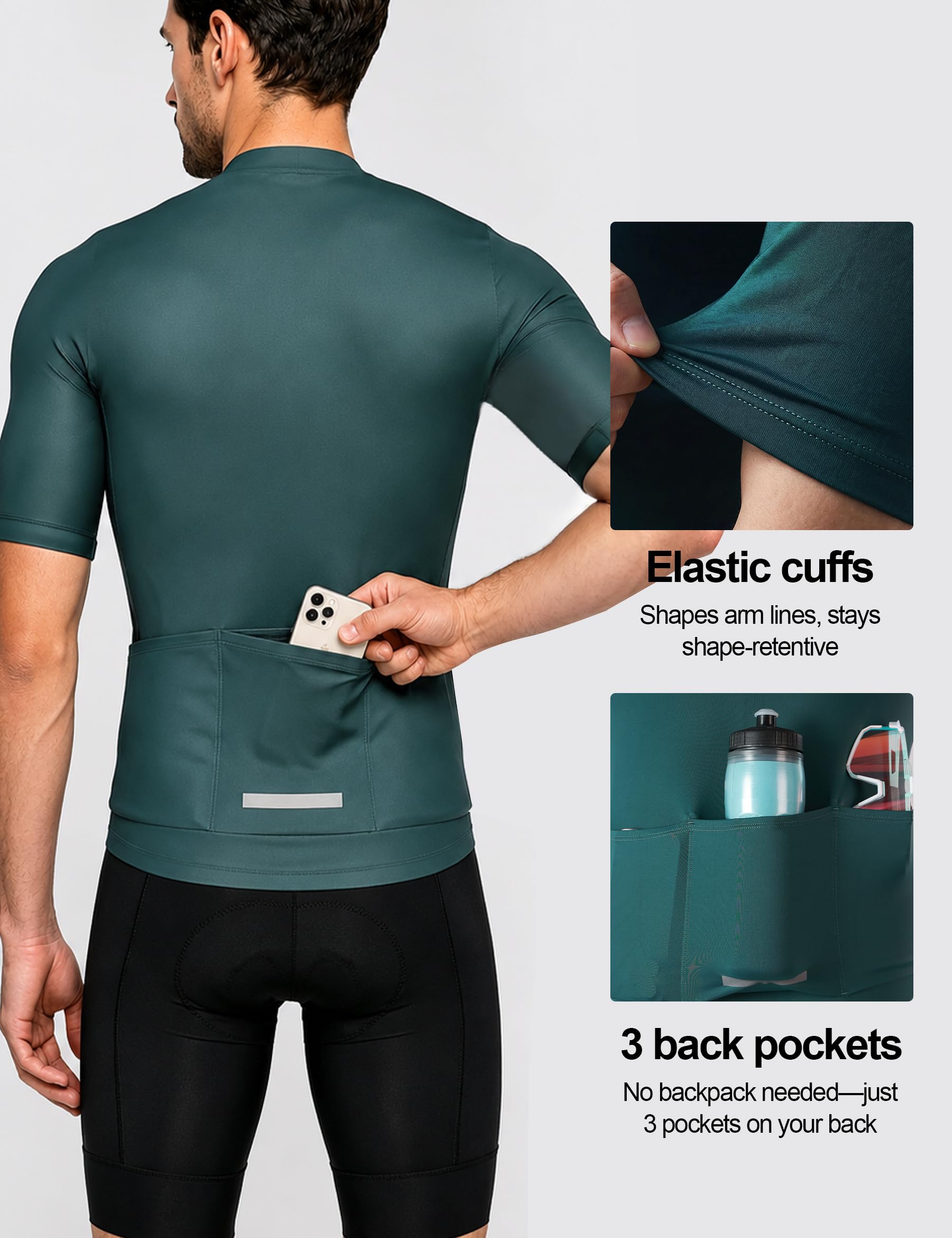 LAMEDA Maillot Cyclisme Été Homme Jersey Vélo Maillot Cycliste Manches Courtes Respirant HX20552