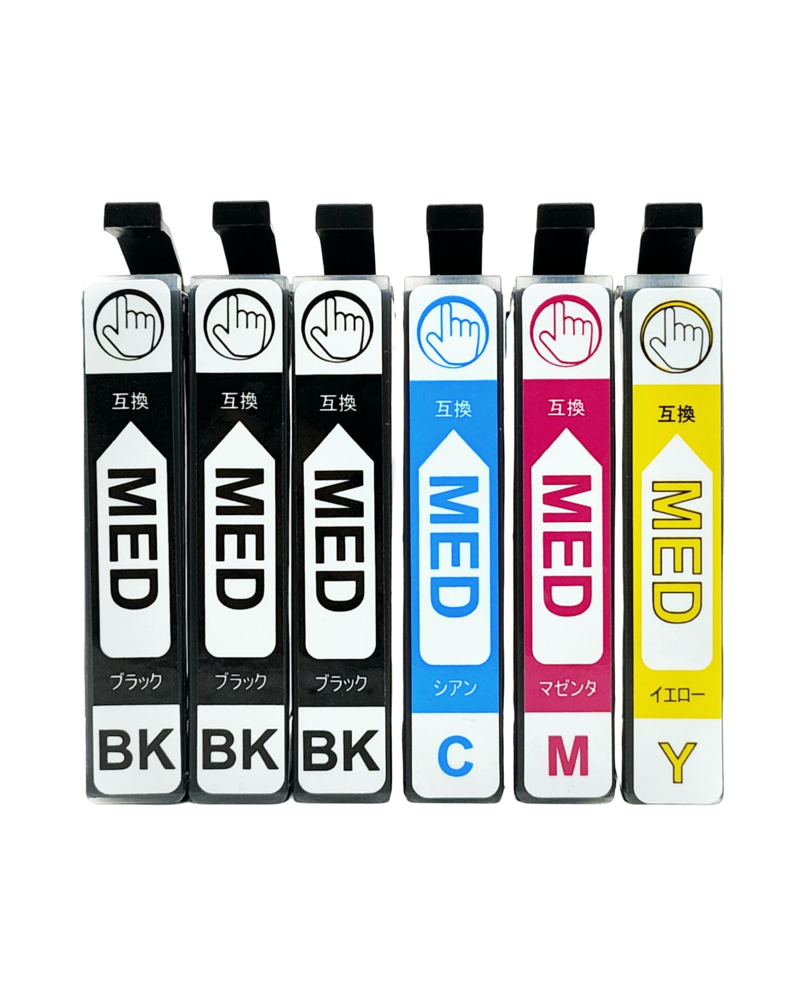 Amazon.co.jp: EPSON用互換インクカートリッジ MED-4CL ＋ MED-BK×2