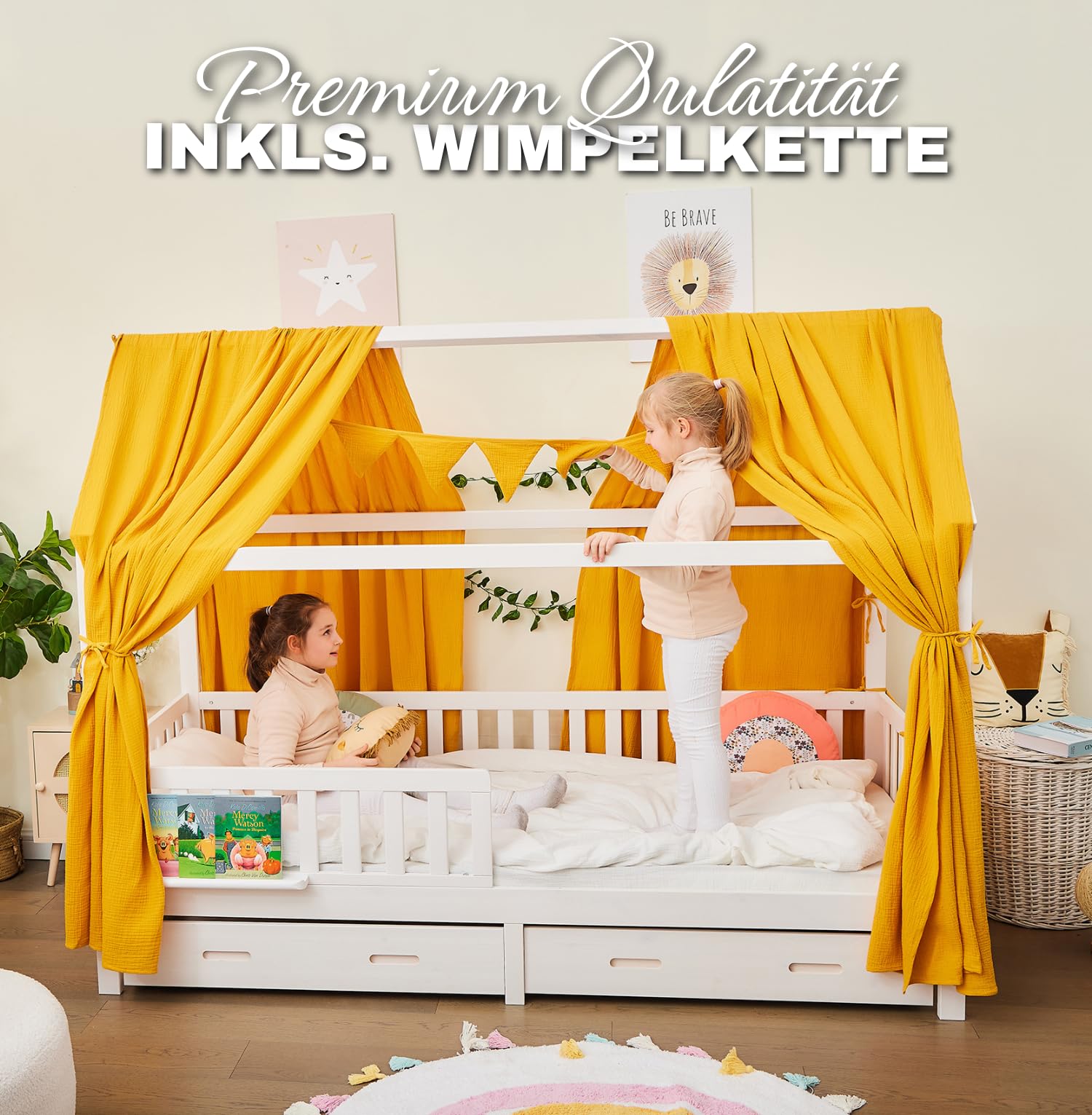 Giostrina Bebè Legno E Feltro - Mobile Con Fiori E Campanella Per Culla - Foto 10